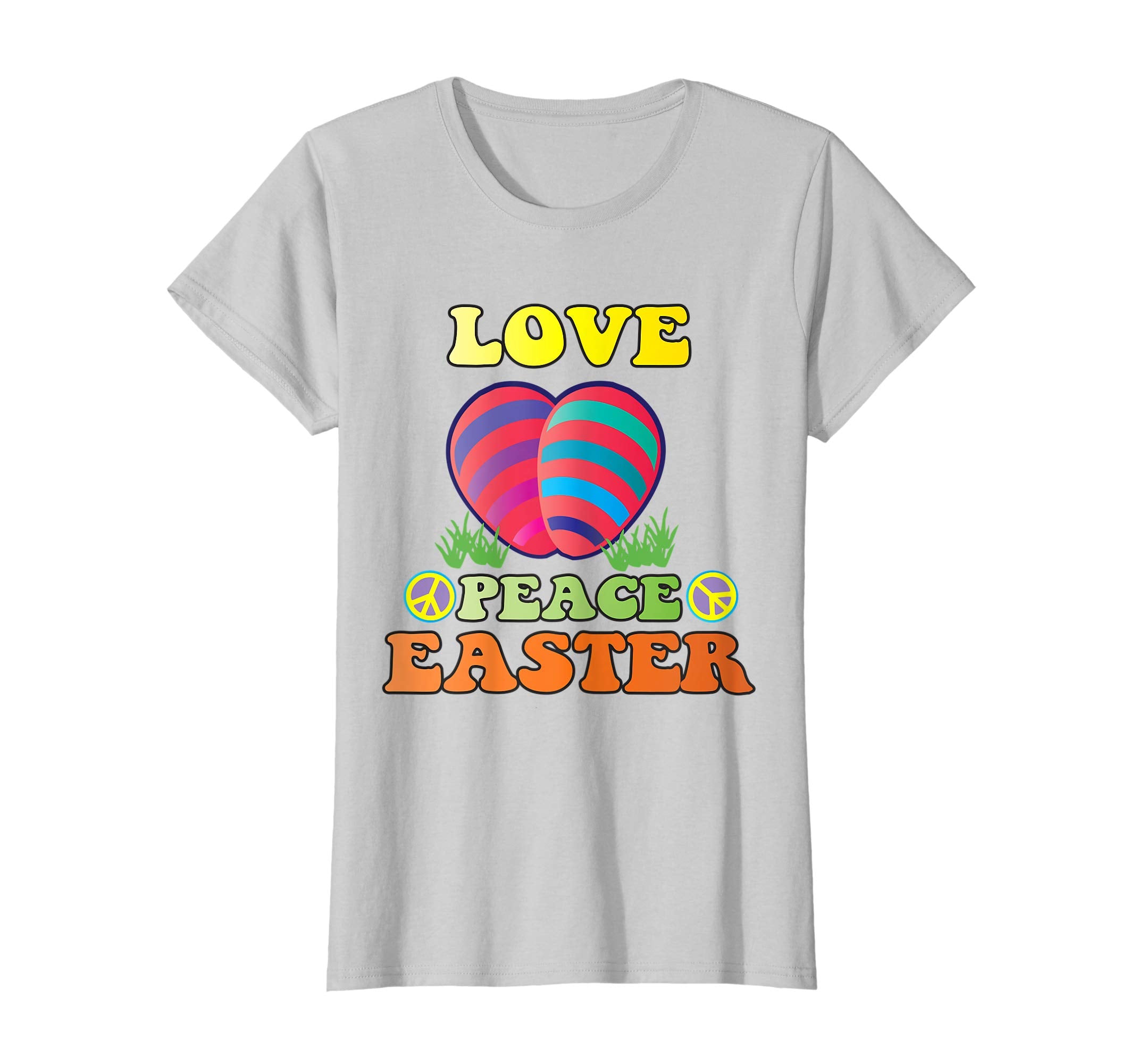 Easter Shirt For Outfit Love Peace Easter Women Girls Kids