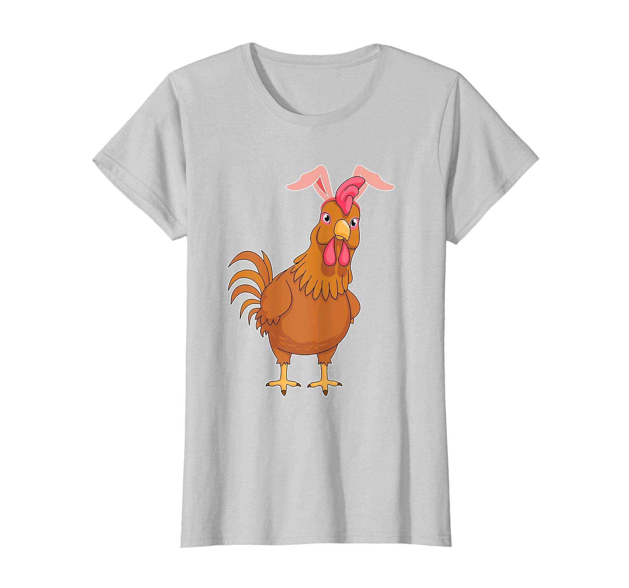 Chicken Hen Easter Bunny Rabbit Ears Funny TShirt