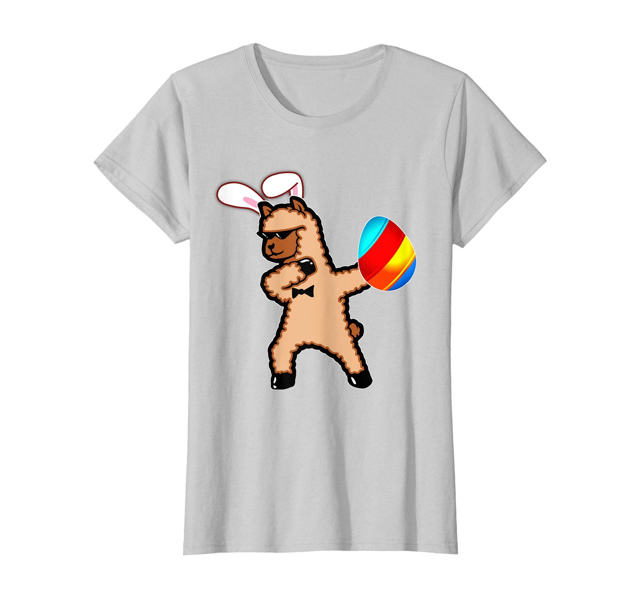 Easter Bunny Dabbing Llama Alpaca Tshirt Egg Ears Gift