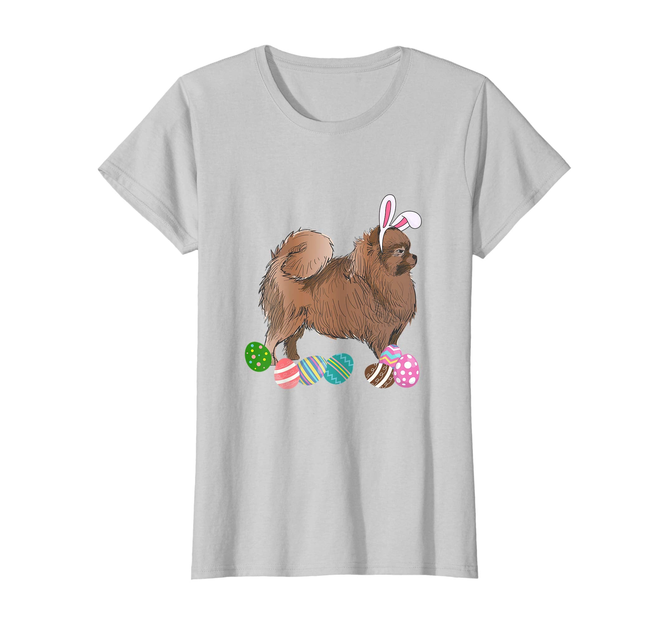 Pomeranian Dressed As Easter Bunny With Rabbit Ears T-Shirt