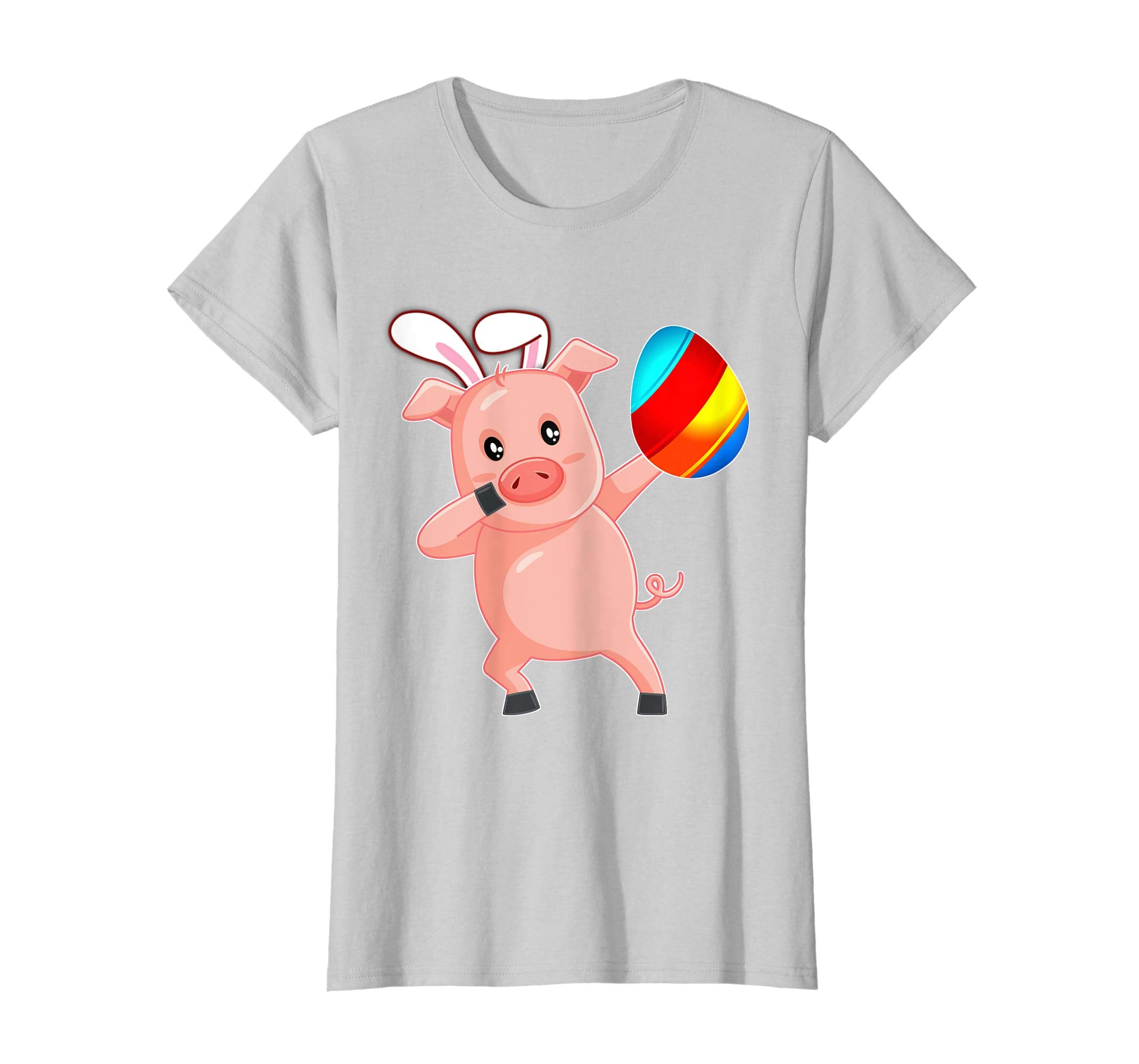 Easter Bunny Dabbing Pig Hog Tshirt Egg Ears Gift