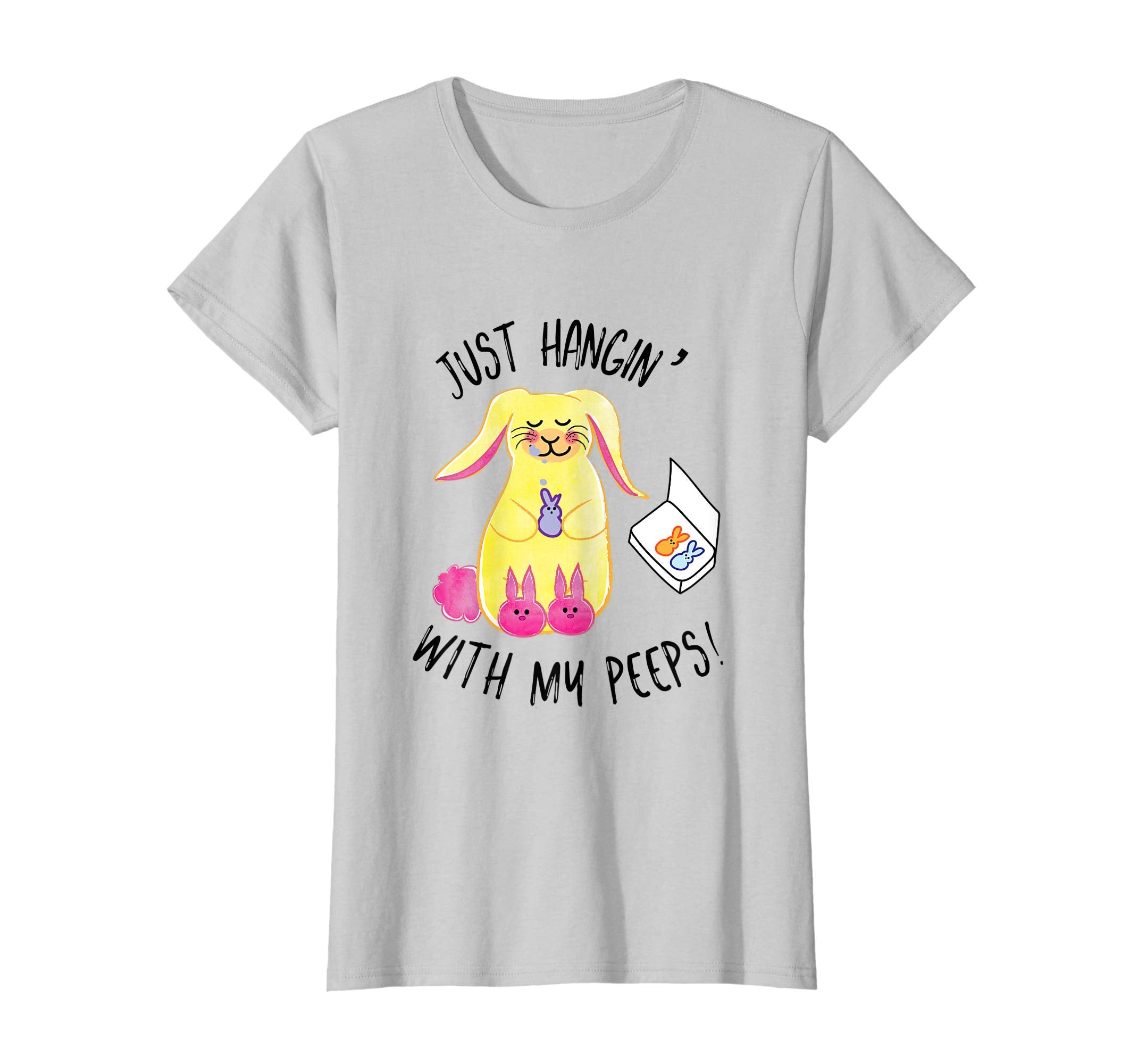 Just Hangin' With My Peeps Easter Shirt Fun Festive Tee