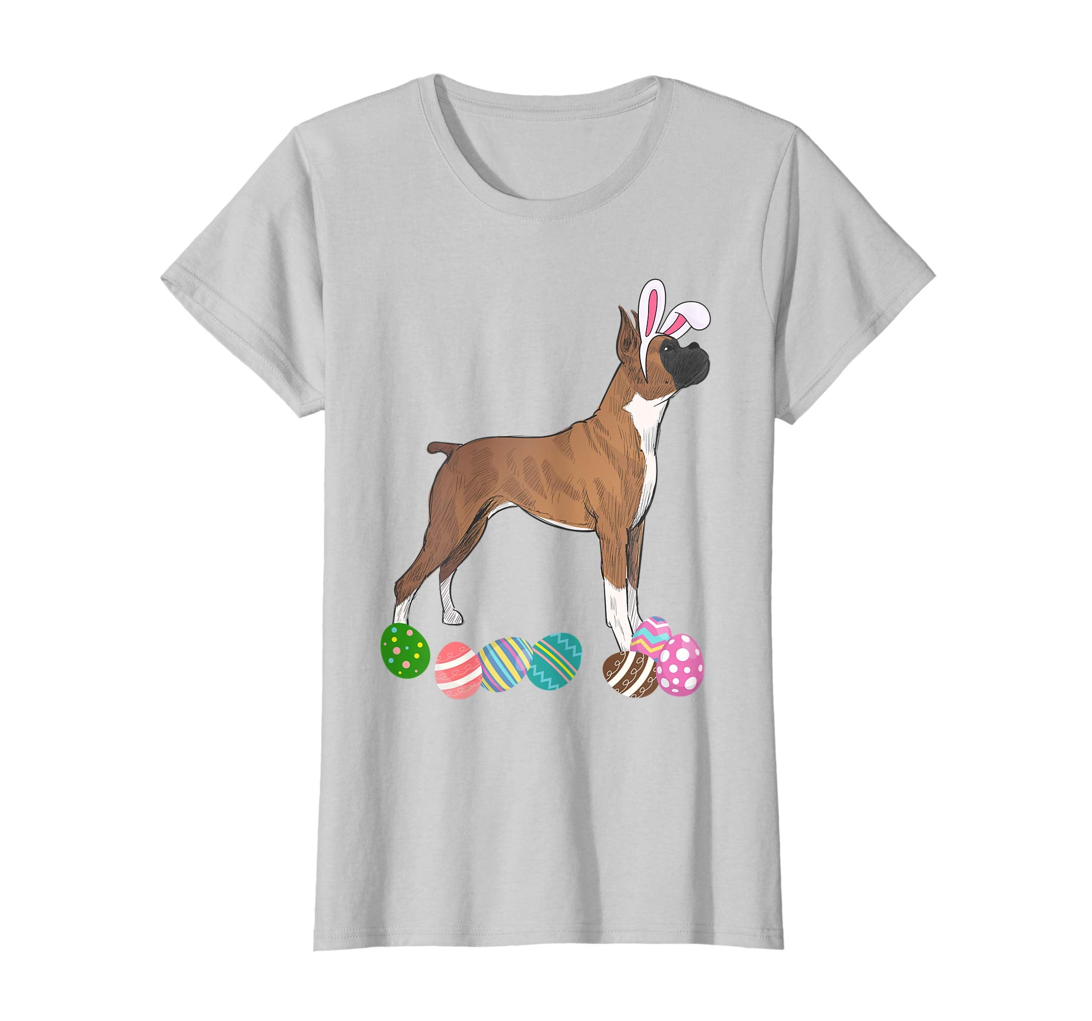 Funny Boxer Dressed As Easter Bunny With Rabbit Ears T-Shirt