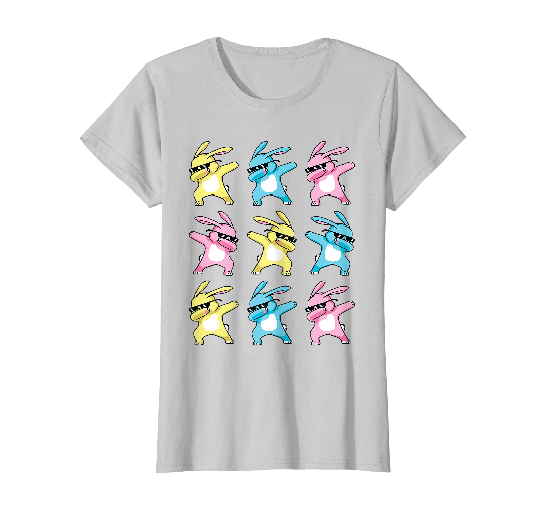 Nine Bunny Rabbit Dabbing Dancing Happy Easter Day Shirt