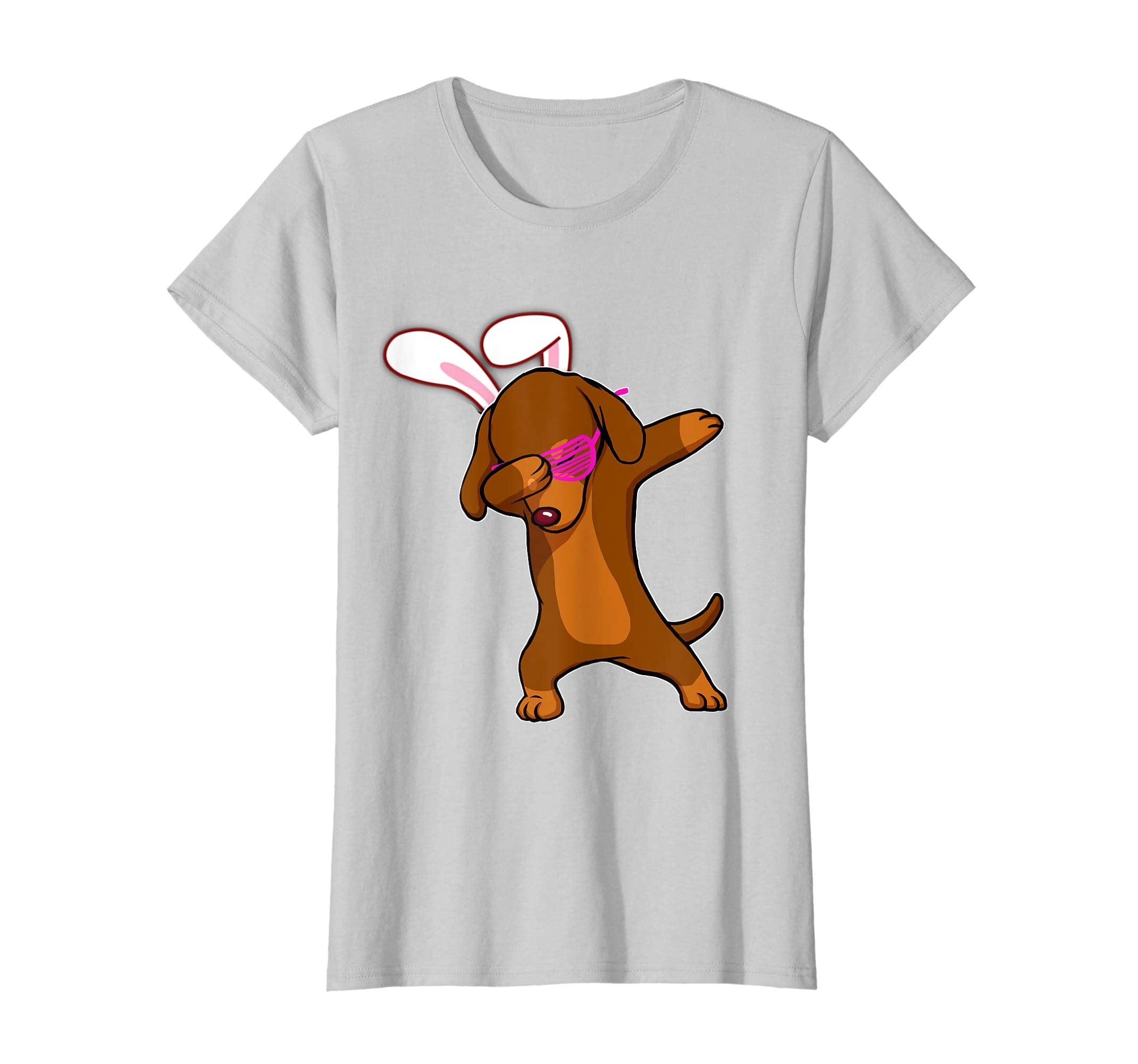Easter Bunny Dabbing Dachshund Dog Tshirt Rabbit Ears Gift