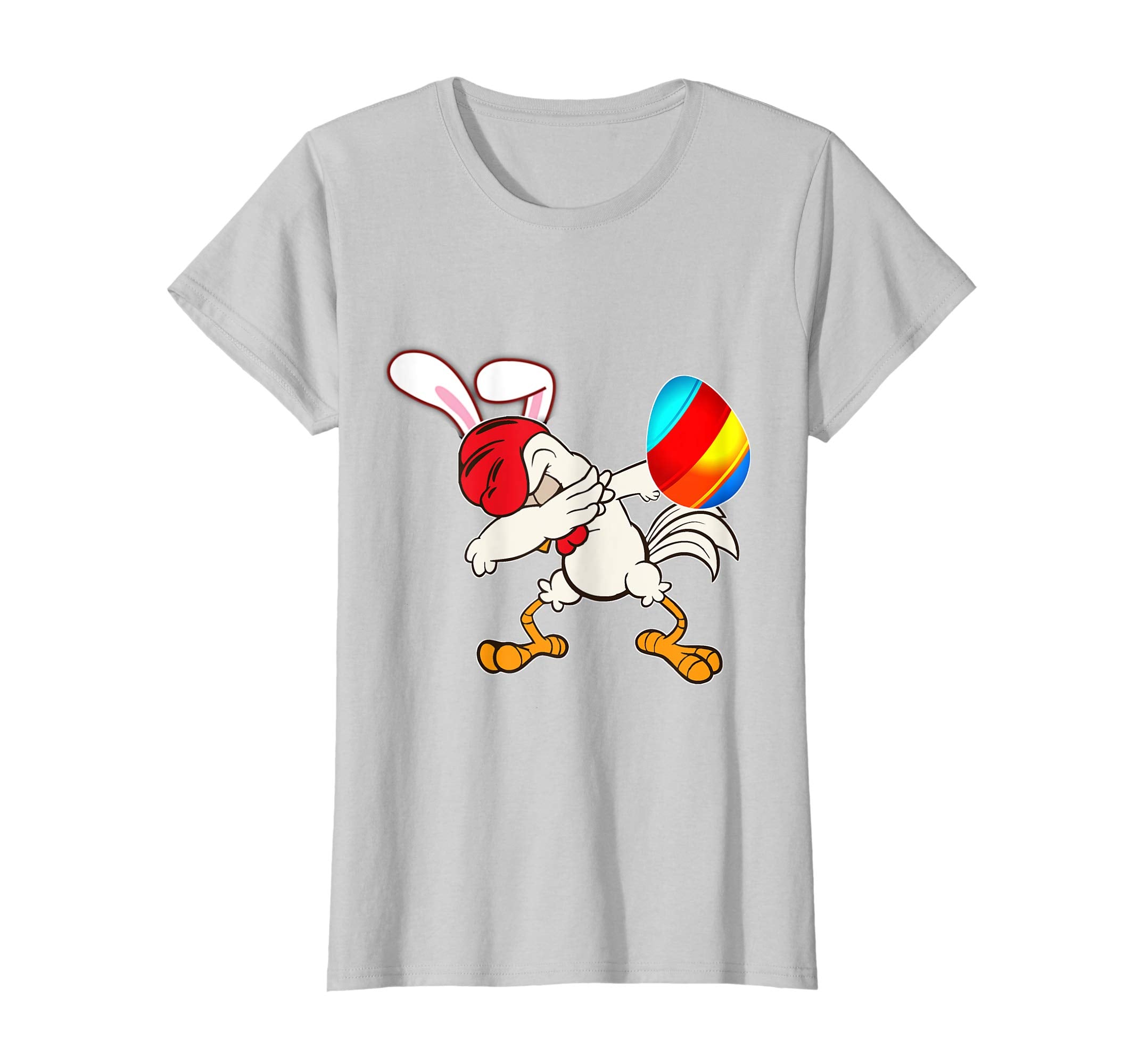 Easter Bunny Dabbing Chicken Rooster Tshirt Egg Ears Gift