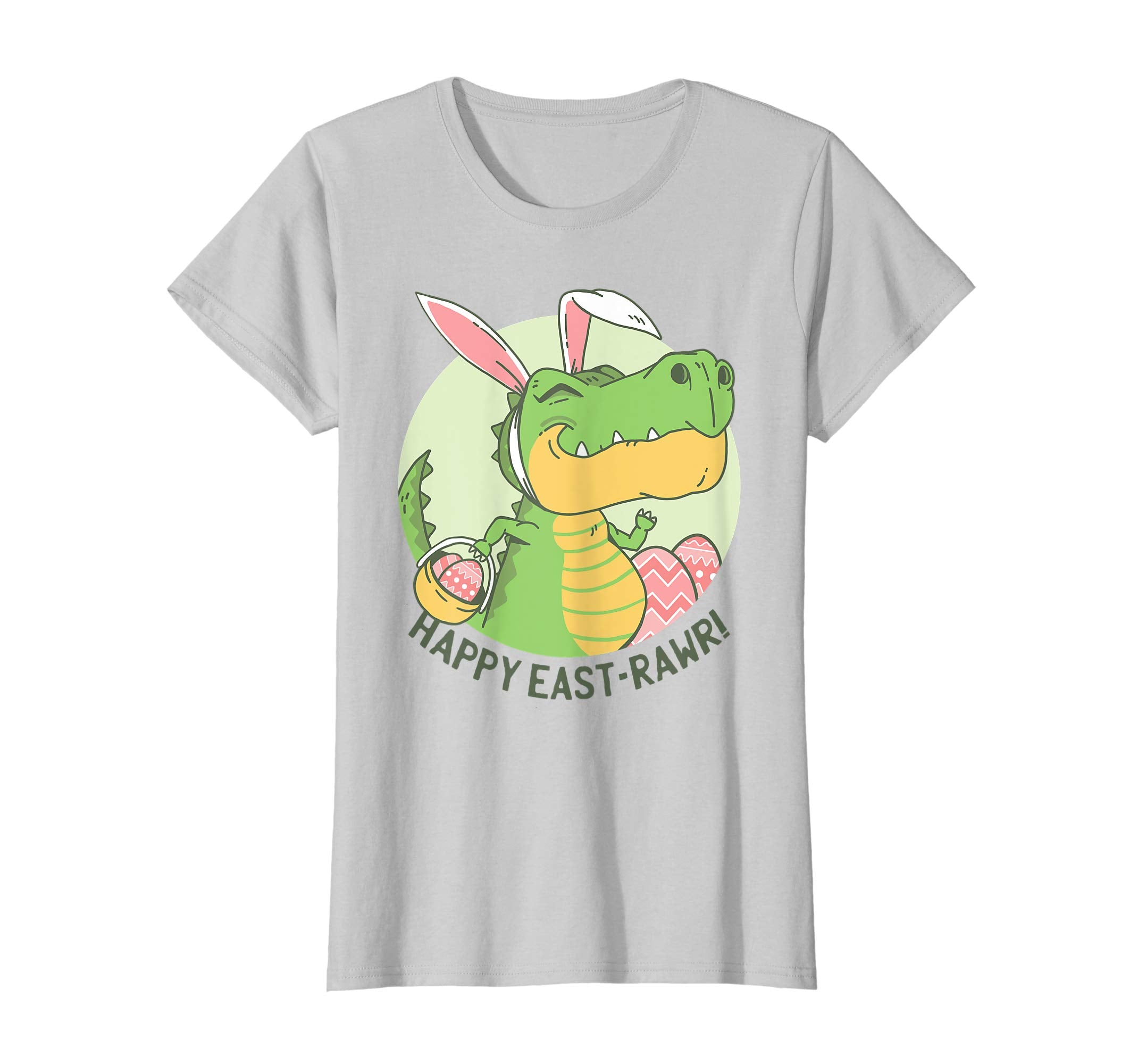 Happy Eastrawr T Rex Bunny Egg Easter Dinosaur T Shirt Kids
