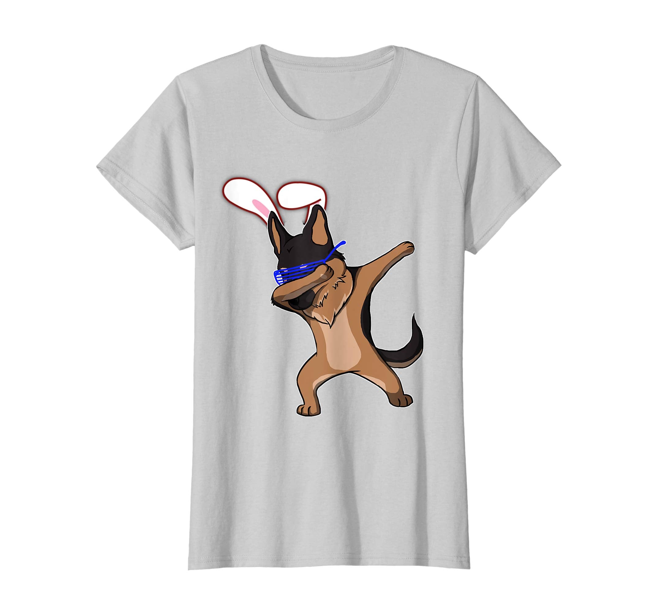 Easter Bunny Dabbing German Shepherd Dog Tshirt Rabbit Ears
