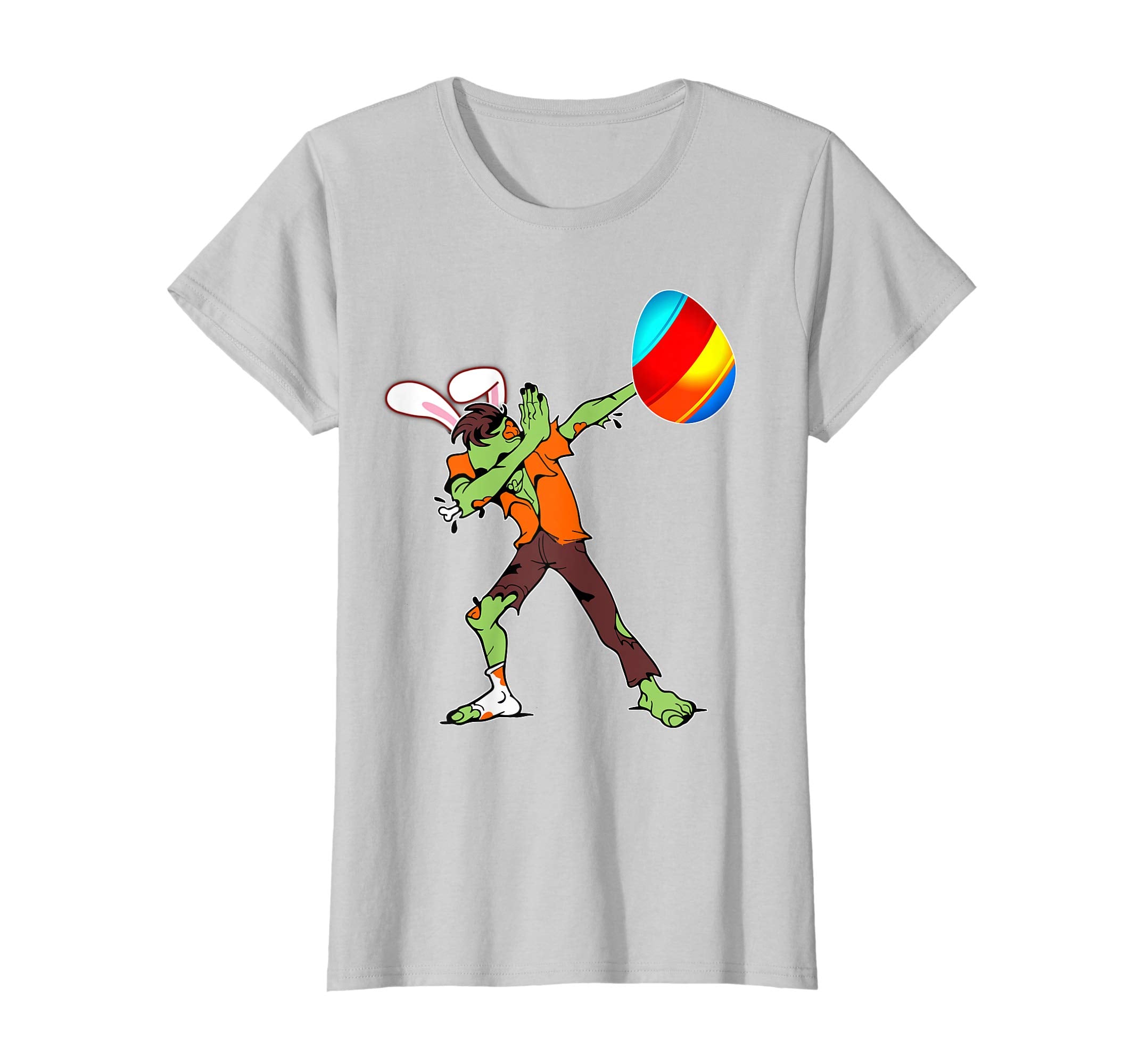 Easter Bunny Dabbing Zombie Tshirt Egg Ears Undead Gift