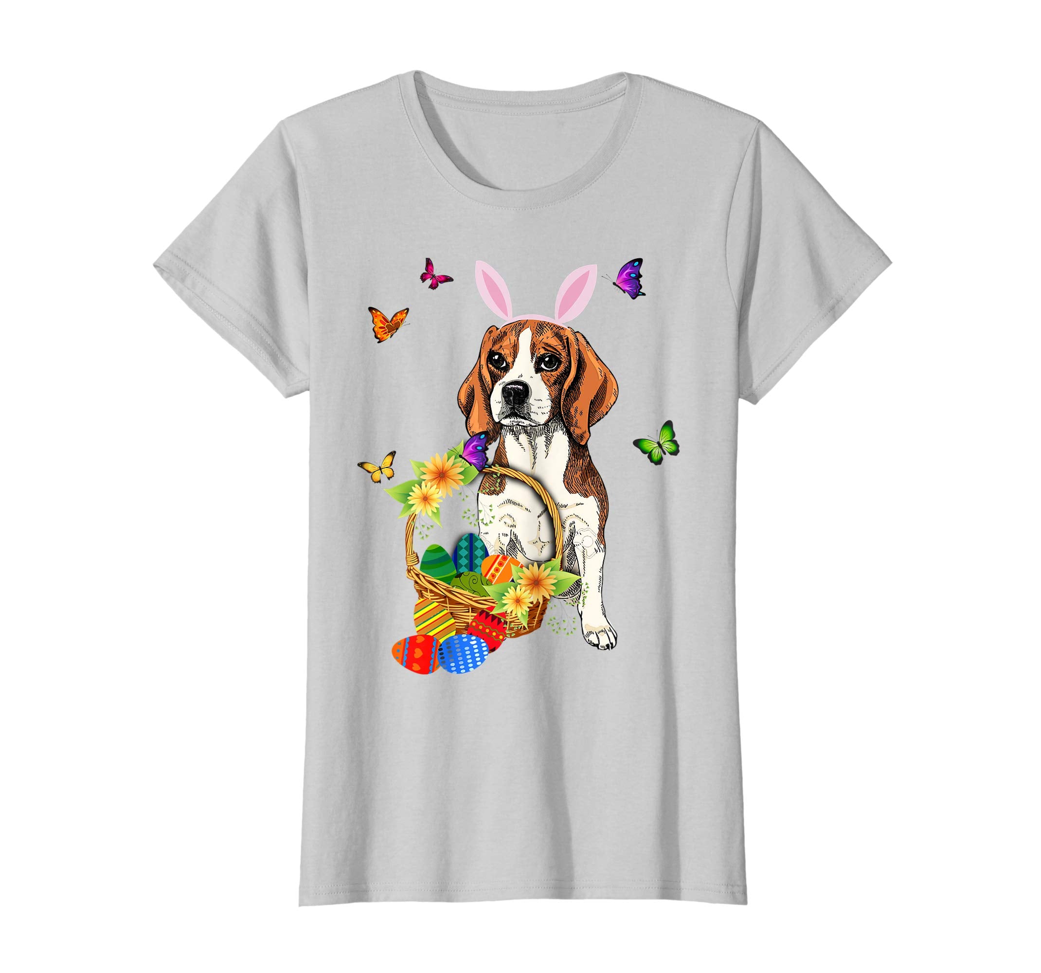 Beagle Bunny Hat Rabbit Easter Eggs Shirt