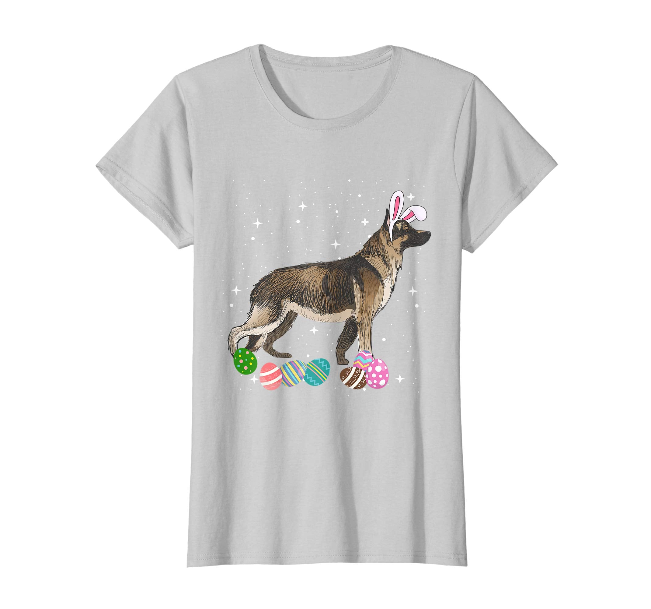 German Shepherd Dressed As Easter Bunny Rabbit Ears T-Shirt