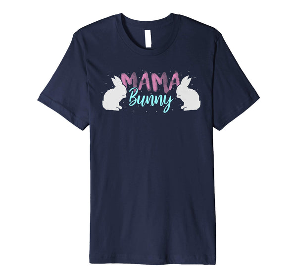 Mens Mama Bunny T Shirt Easter Mom Rabbit Eggs Pink Pastel