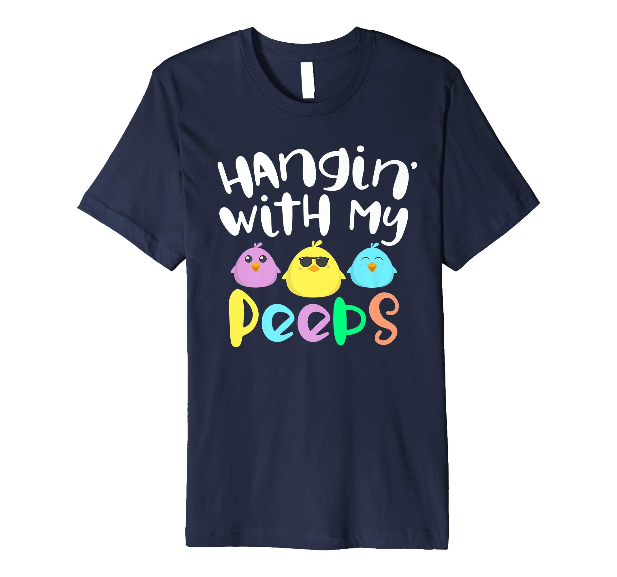 Hanging With My Peeps Happy Easter Kids Boys Girls T Shirt