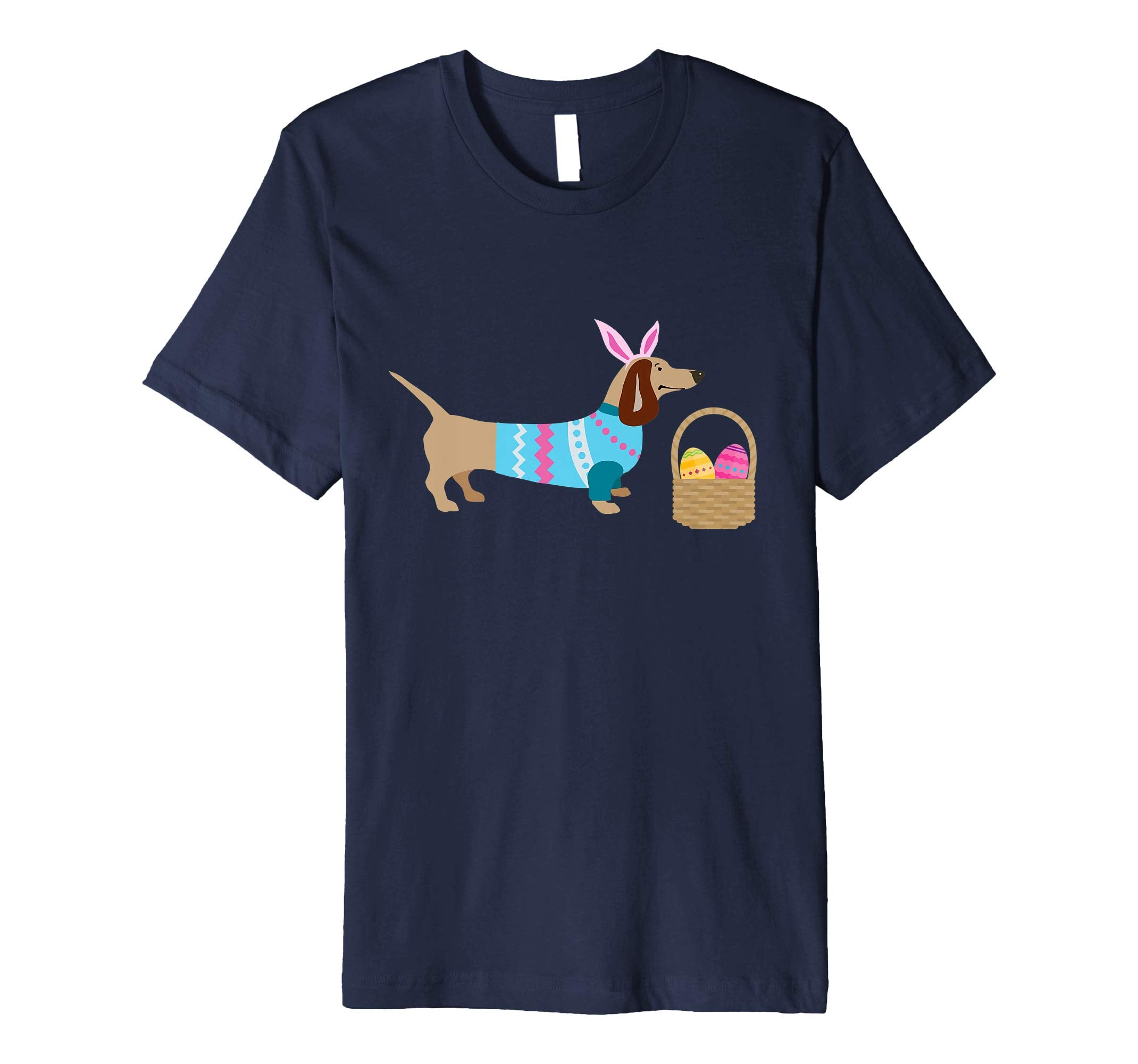 Weiner Daschund Easter T-shirt Doxie in Dog Dress