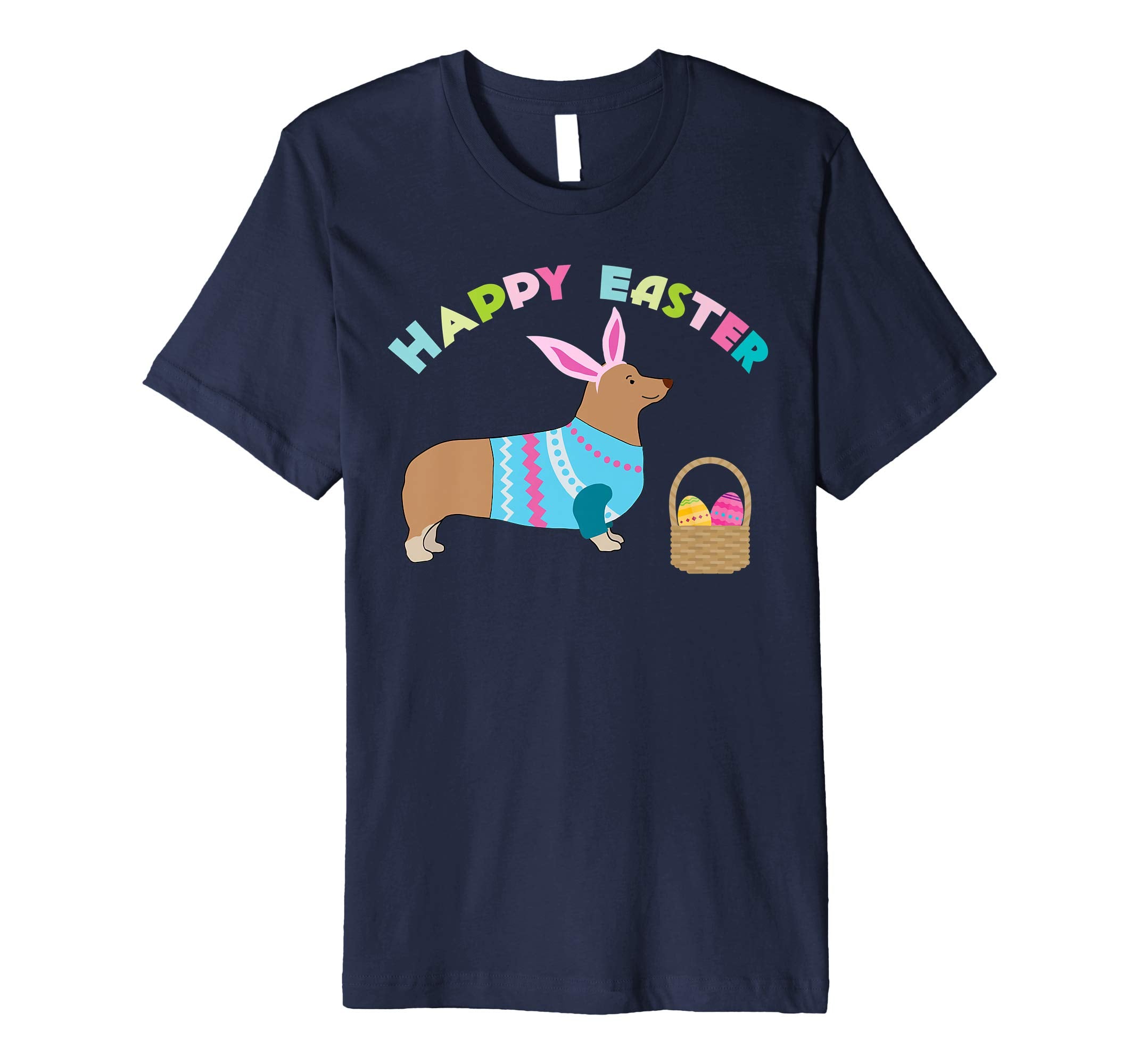 Corgi Easter T-shirt Pembroke Welsh Corgi in Dog Dress