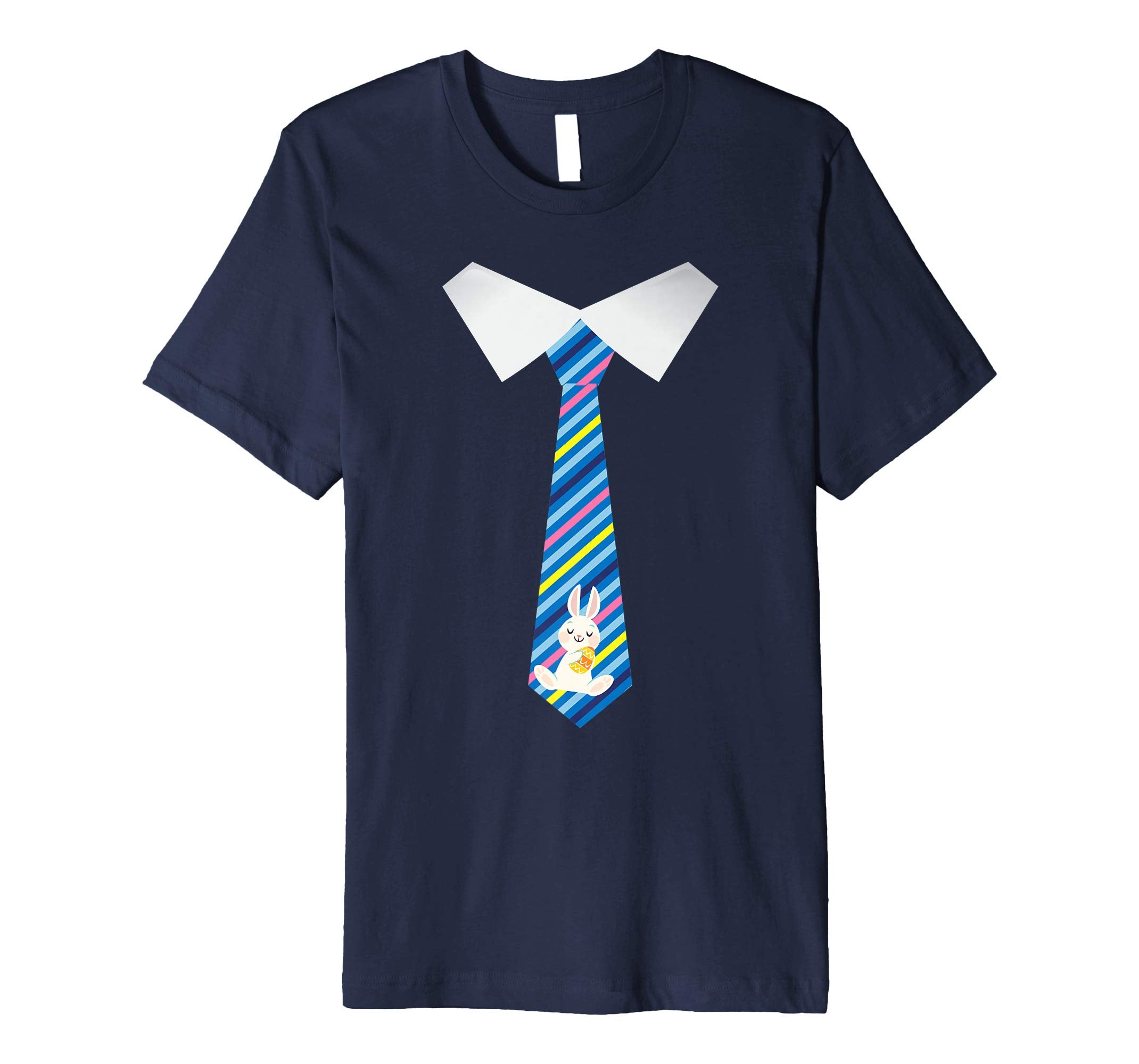 Boy Man Tie Costume With Bunny &amp; Easter Eggs Inside Shirt