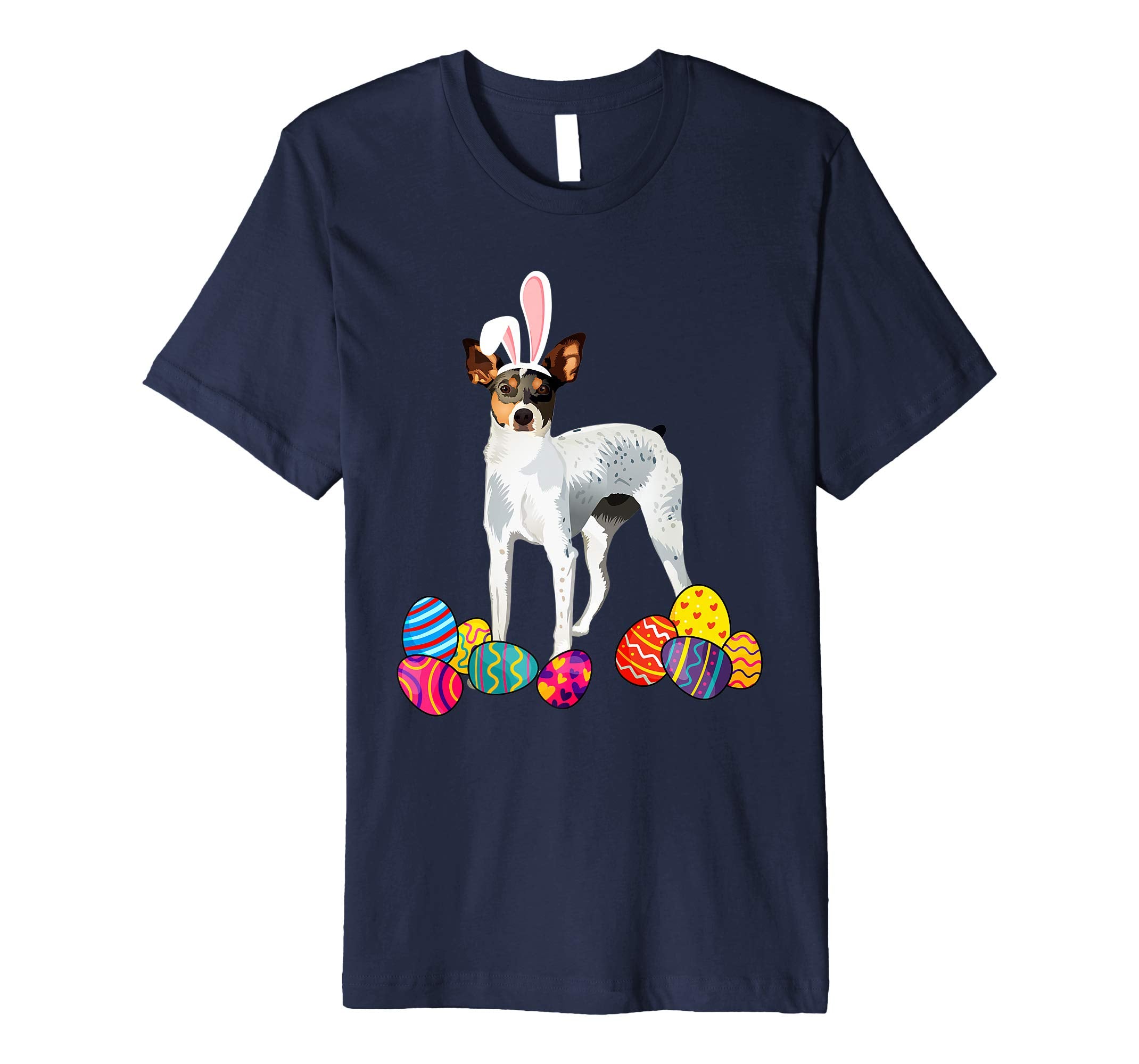 Rat Terrierz Bunny Ear With Egg Easter Easter Day Shirt