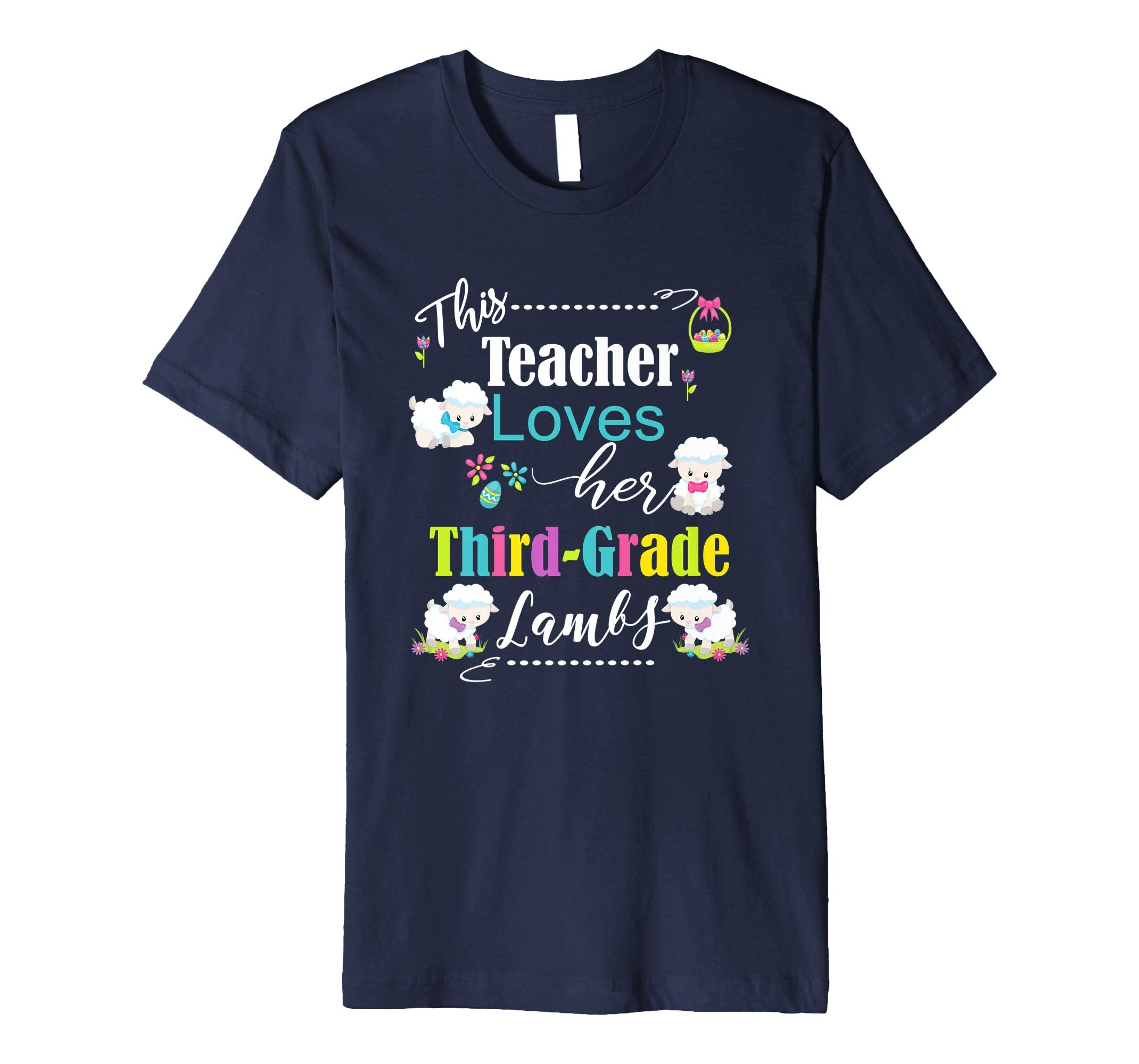 3rd Grade Easter Teacher Shirt Cute Love My Lambs Tee