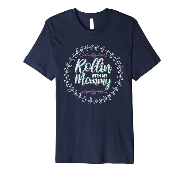 Mens Rolling With My Mommy T Shirt Easter Pregnancy Announcement