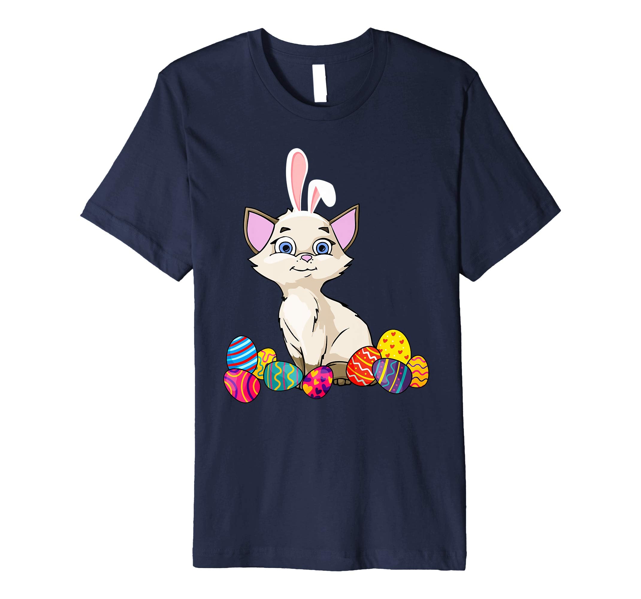 Cat Bunny Ear With Egg Easter Easter Day Shirt