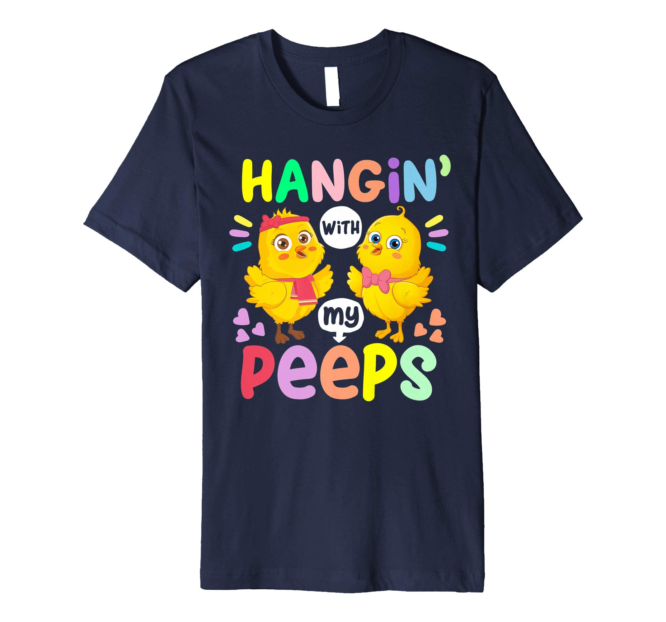 Hanging With My Peeps Happy Easter Kids Boys Girls T Shirt