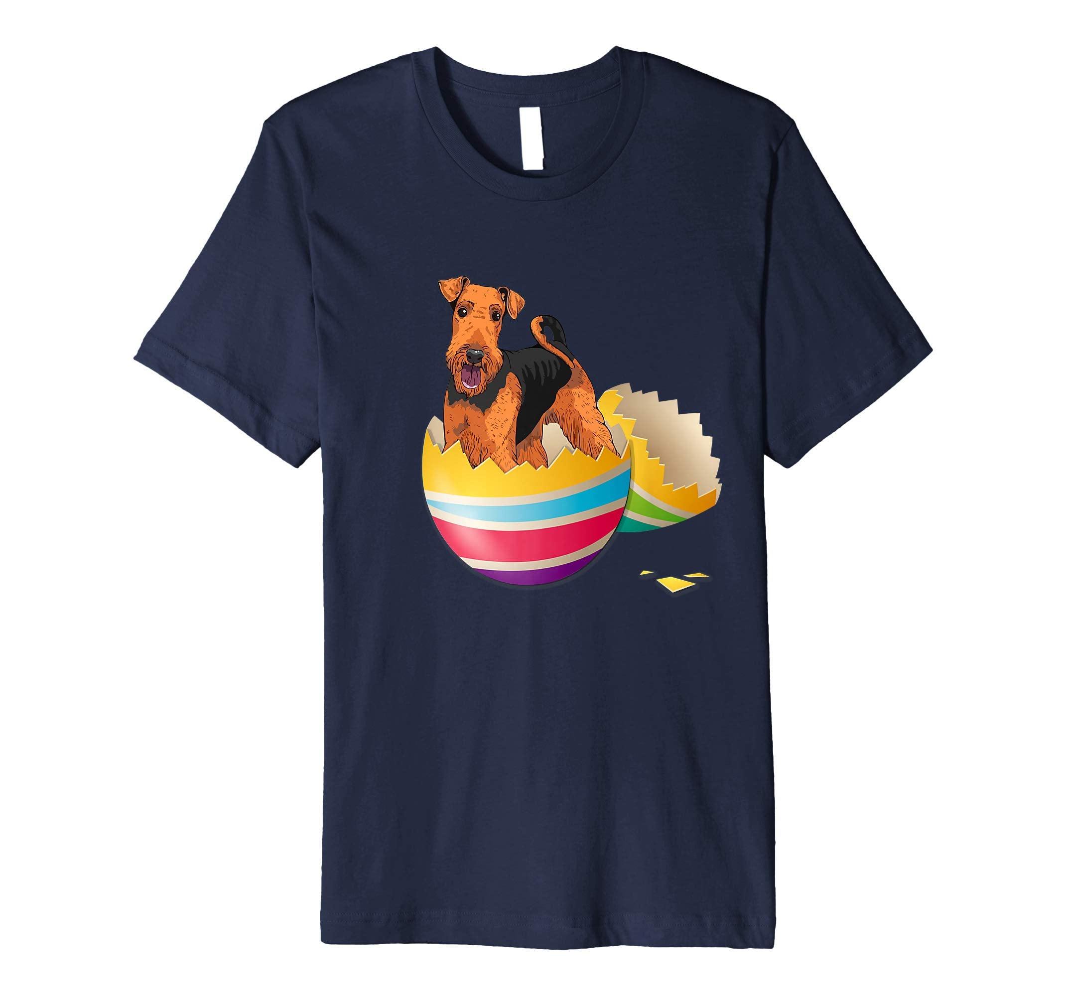 Airedale Terrier Hatching From Easter Egg Easter Day Shirt