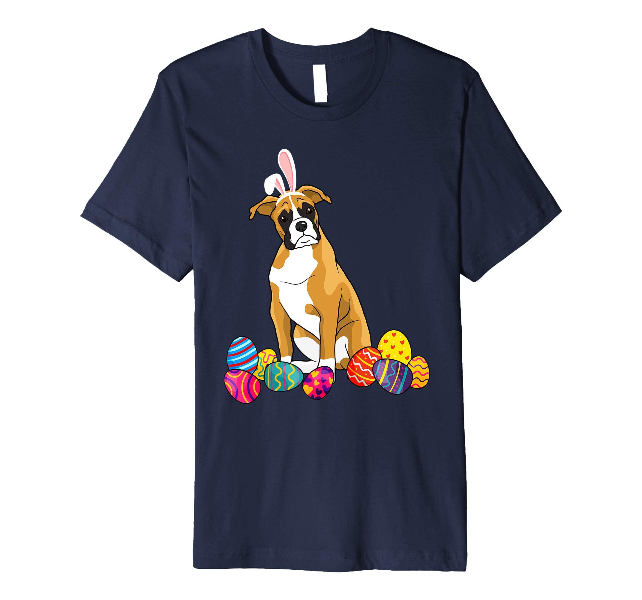 Boxer Bunny Ear With Egg Easter Easter Day Shirt