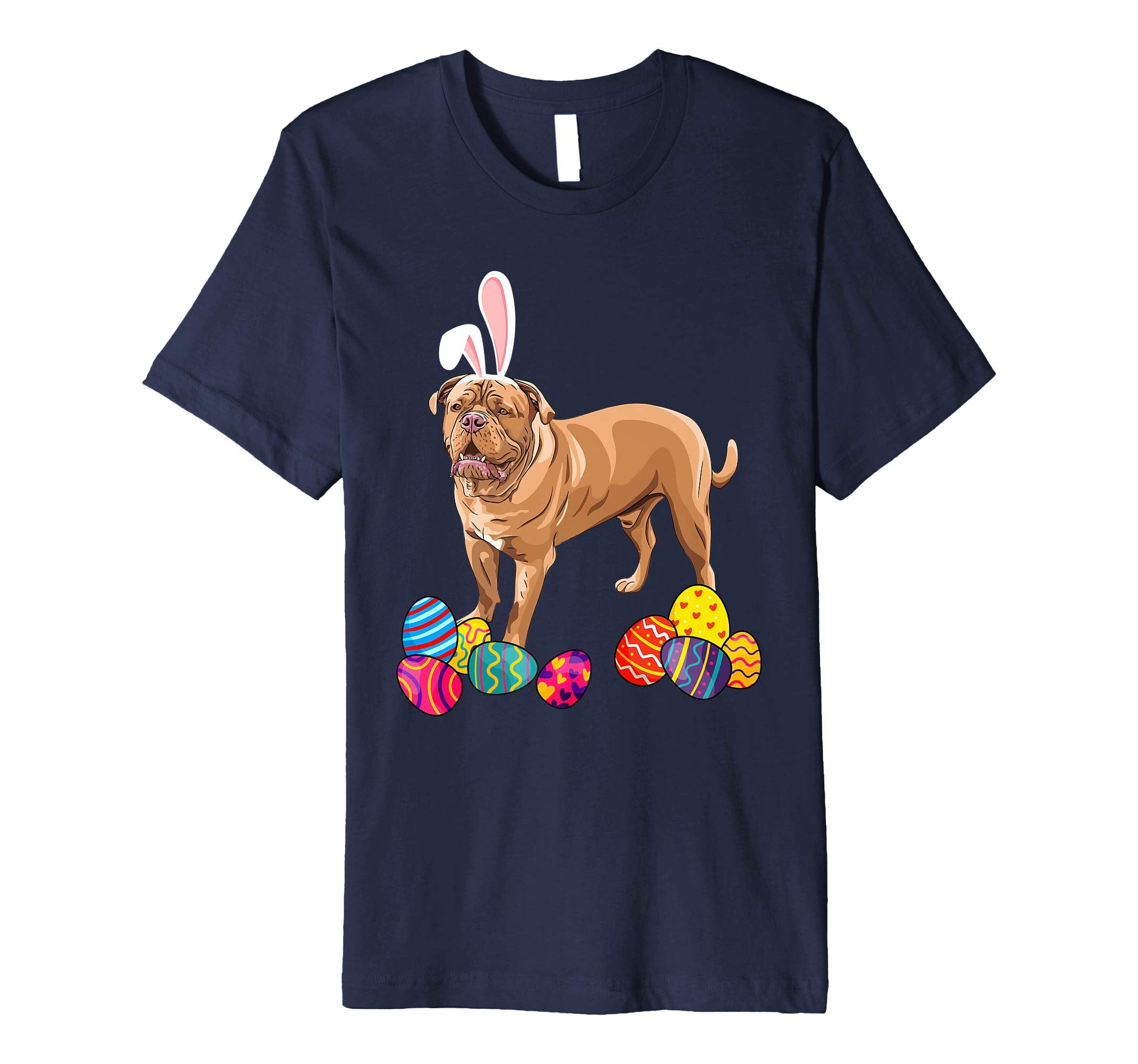 French Mastiff Bunny Ear With Egg Easter Easter Day Shirt