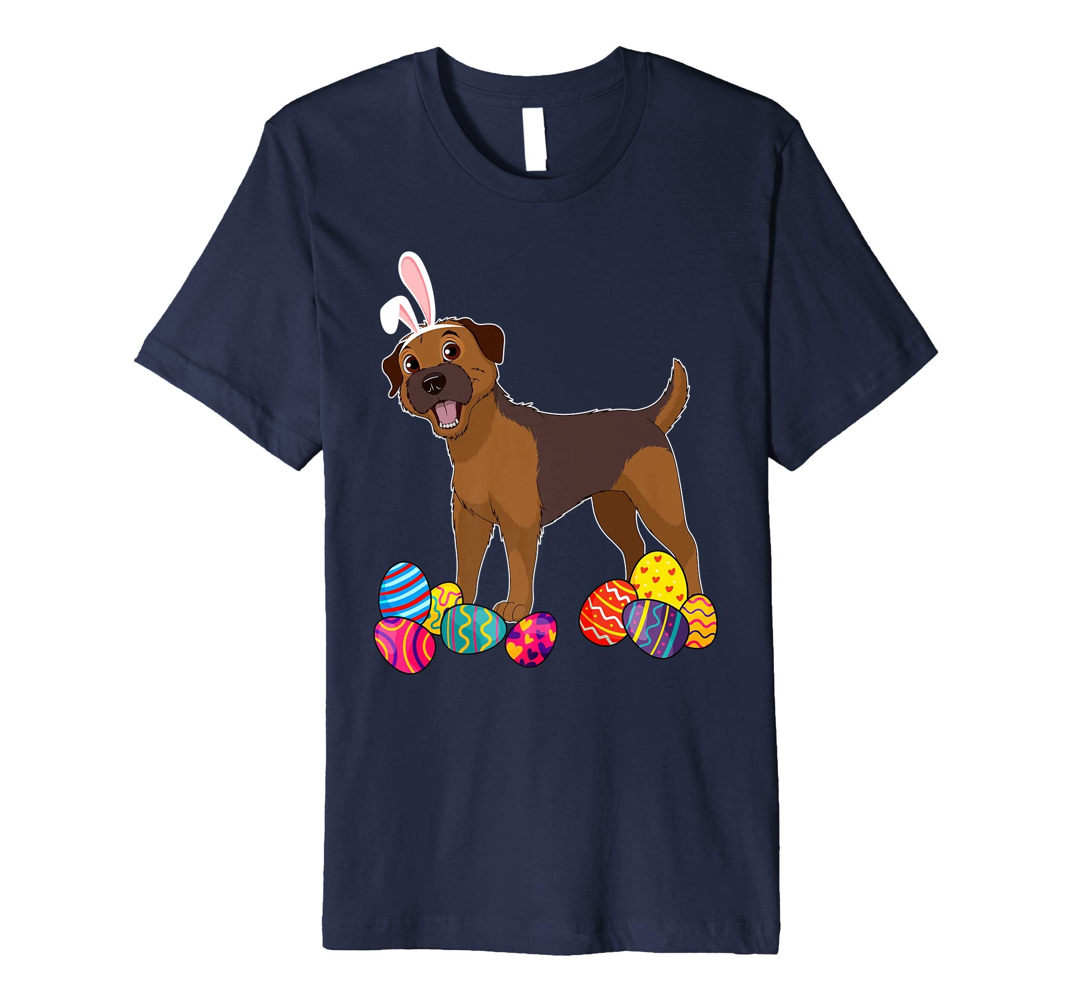 Border Terrier Bunny Ear With Egg Easter Easter Day Shirt