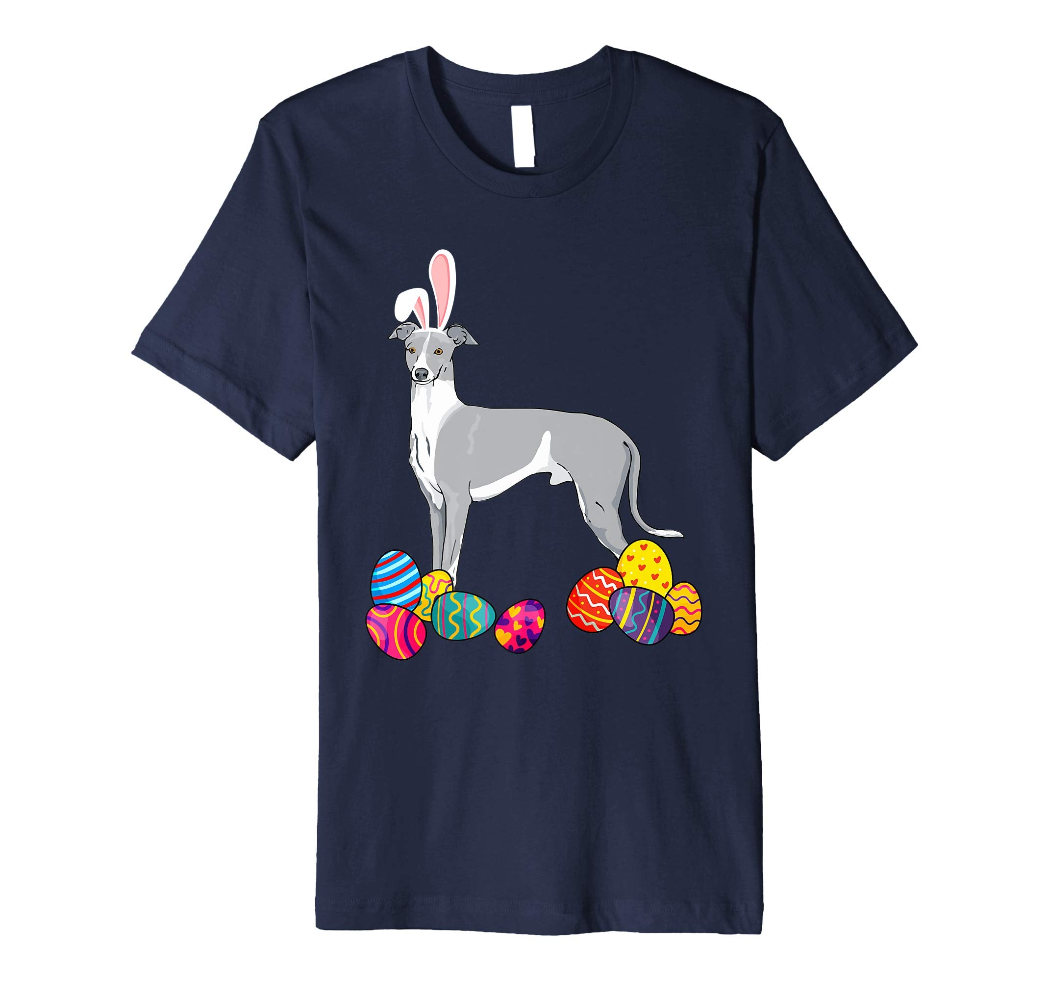 Whippet Bunny Ear With Egg Easter Easter Day Shirt