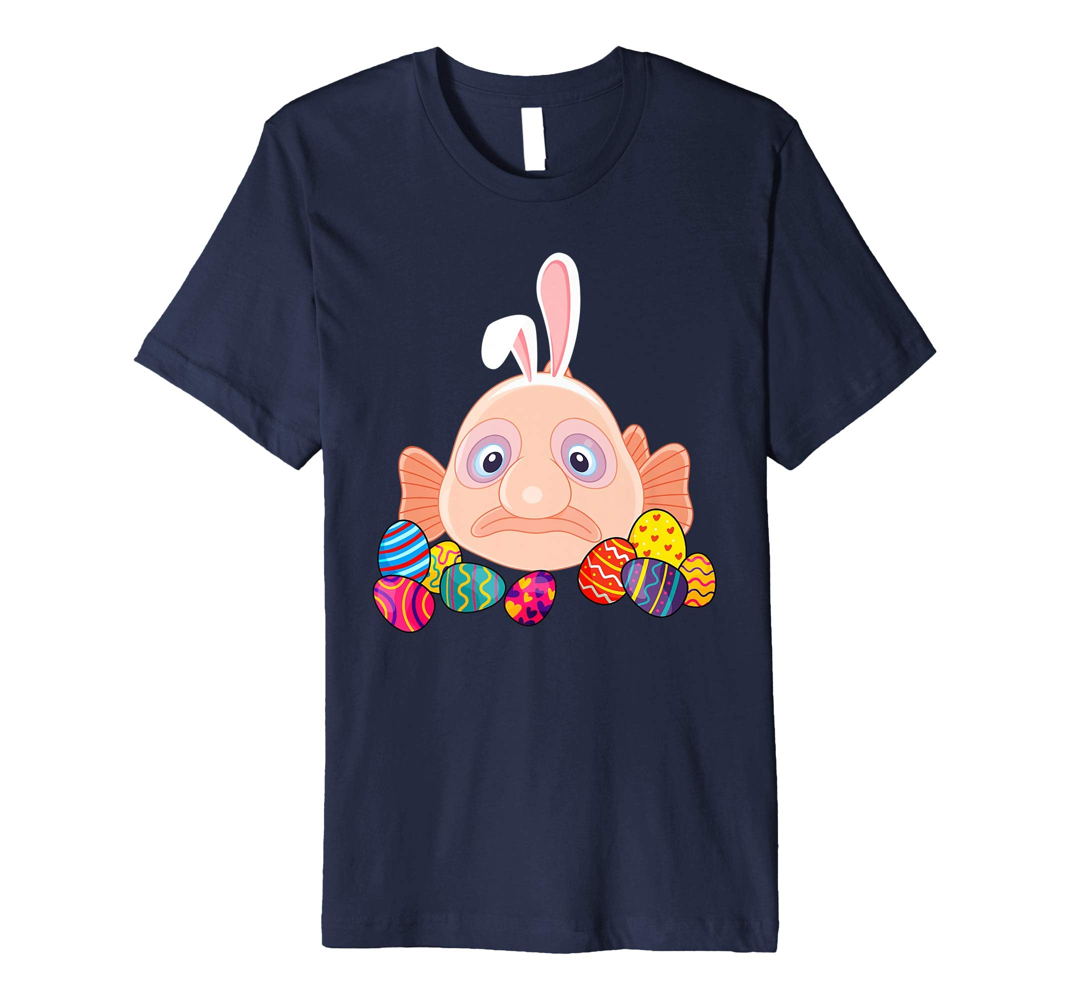 Blob Fish Bunny Ear With Egg Easter Easter Day Shirt