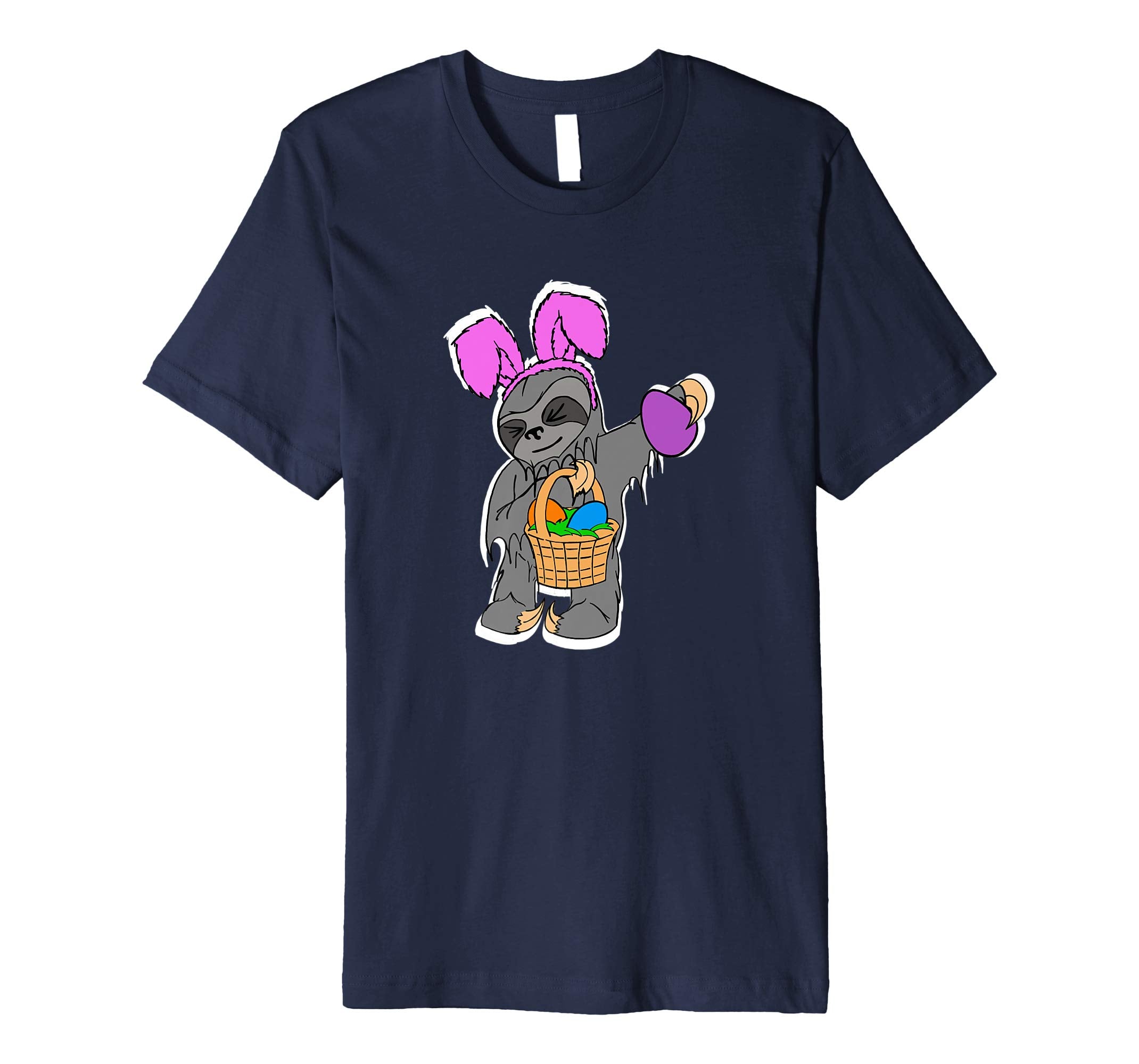 Mens Funny Sloth Shirt Cool Easter Basket Gift Idea