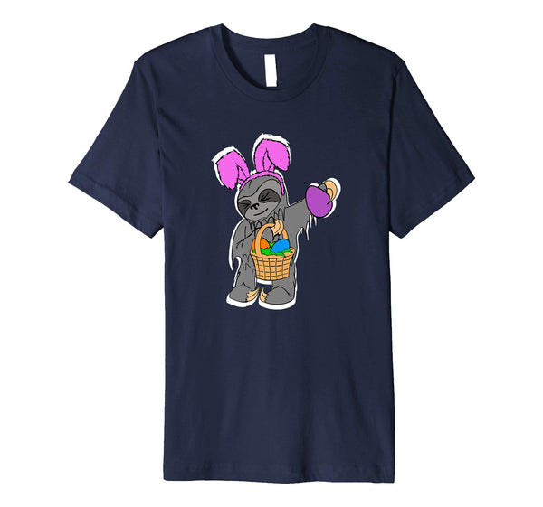 Mens Funny Sloth Shirt Cool Easter Basket Gift Idea