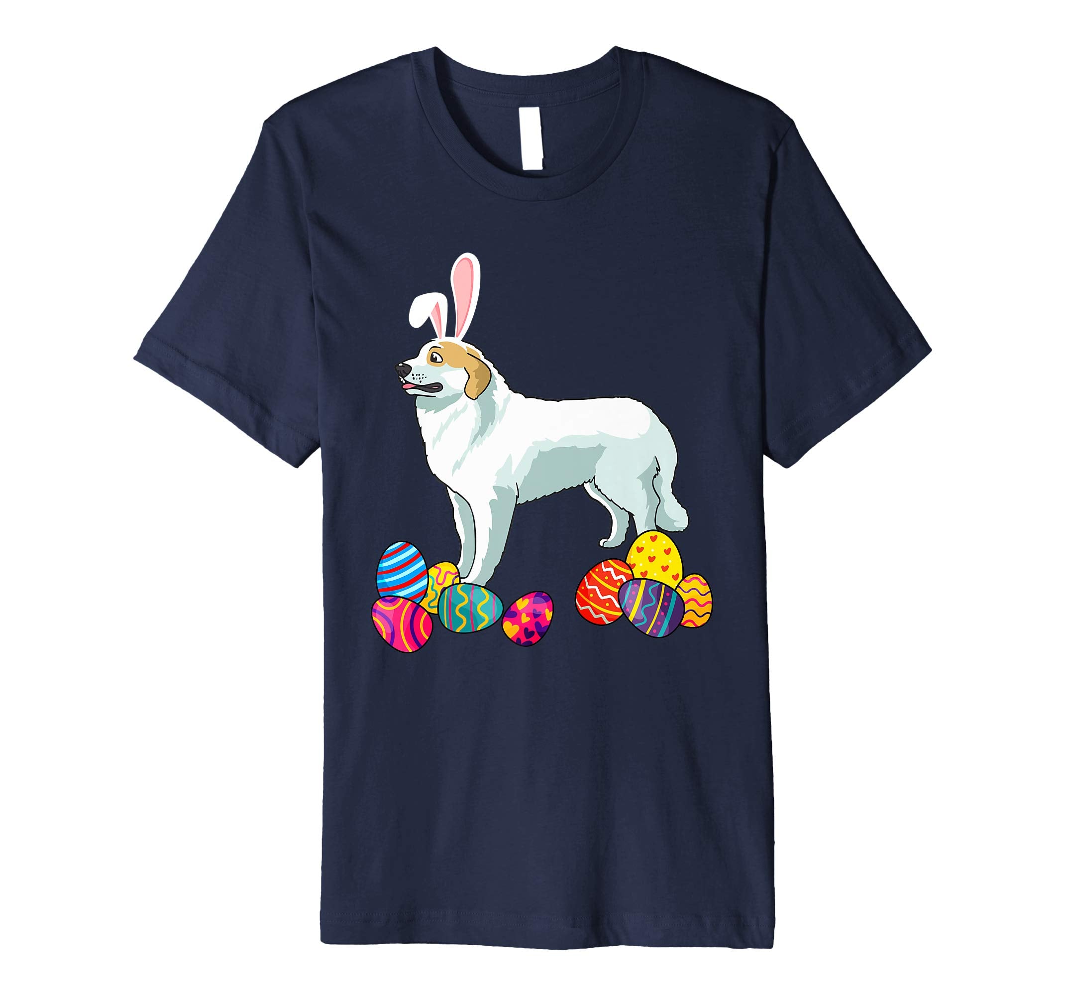 Great Pyrenees Bunny Ear With Egg Easter Easter Day Shirt
