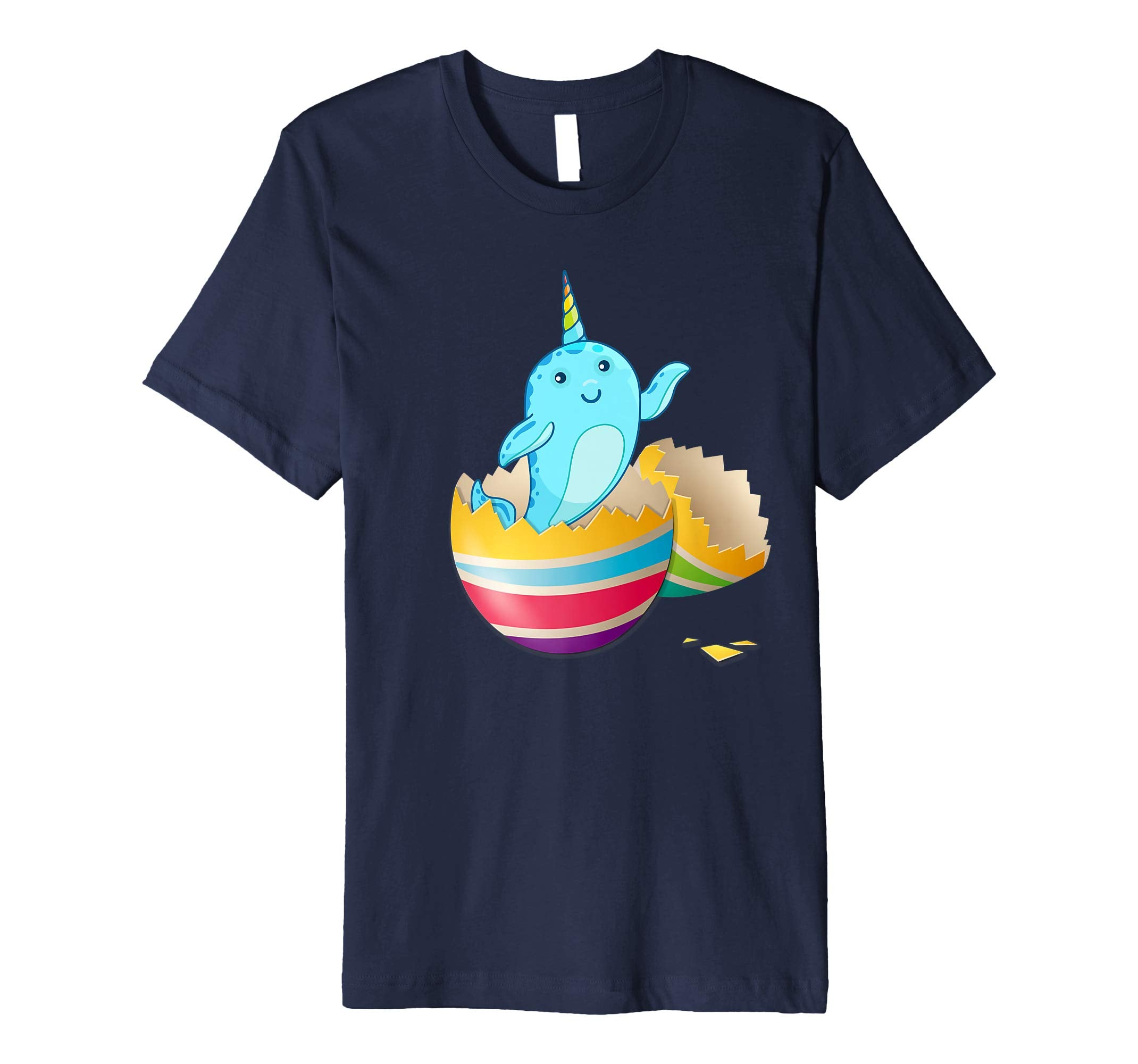 Baby Narwhals Hatching From Easter Egg Easter Day Shirt