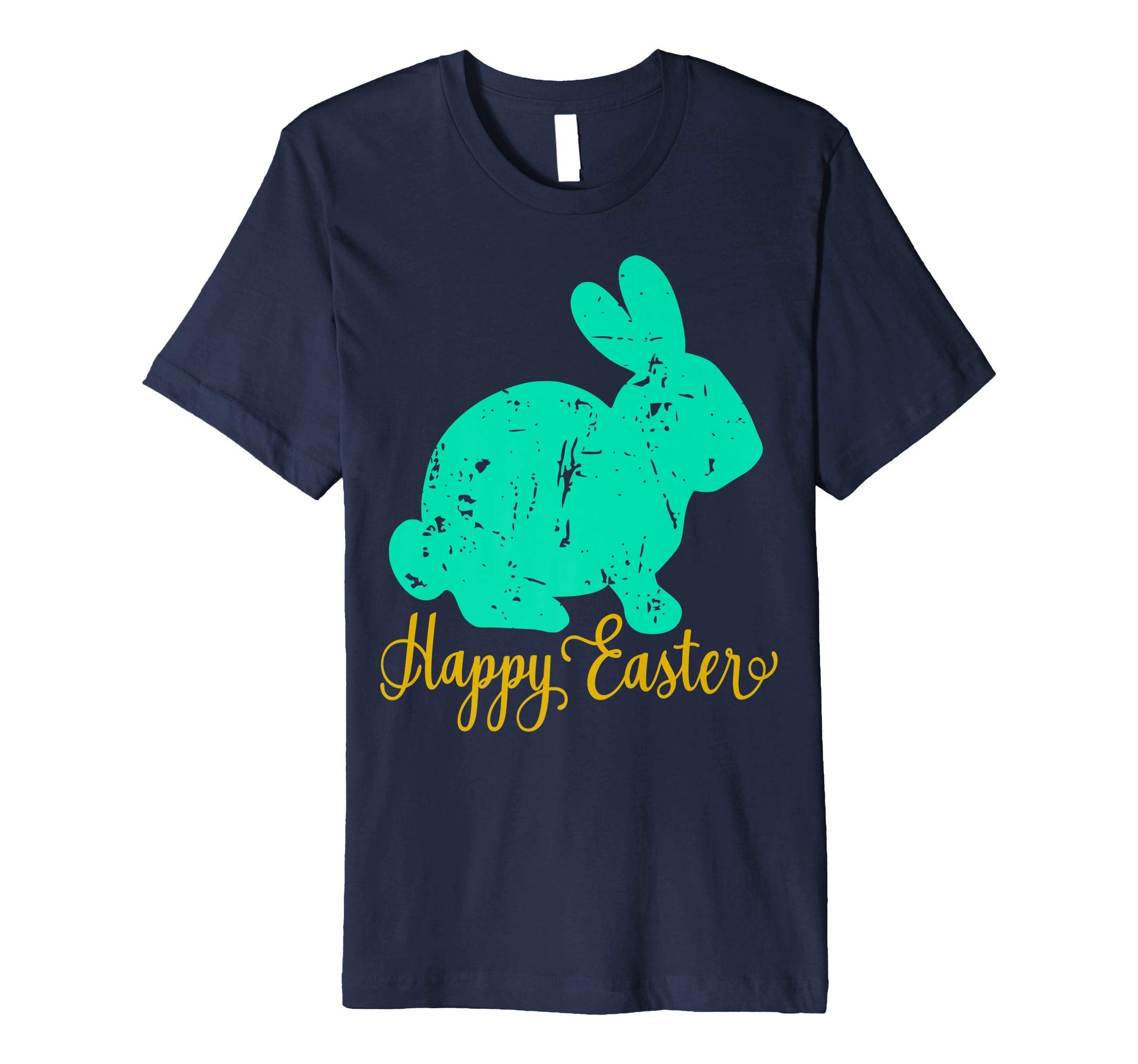 Happy Easter Bunny Shirt Distressed Vintage Grunge Teacher