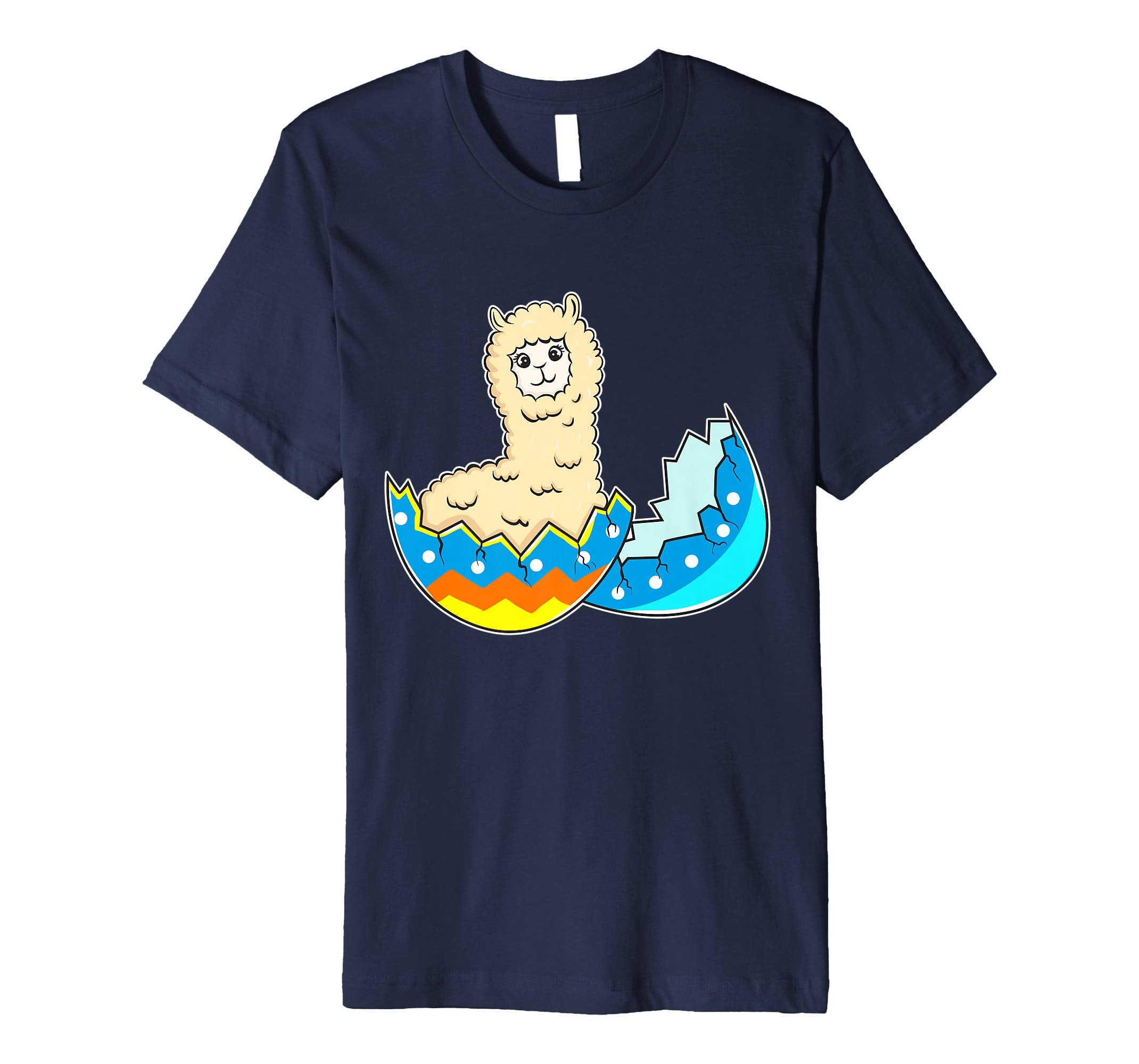 Funny Easter T-Shirt Llama Easter Egg Kids Gift