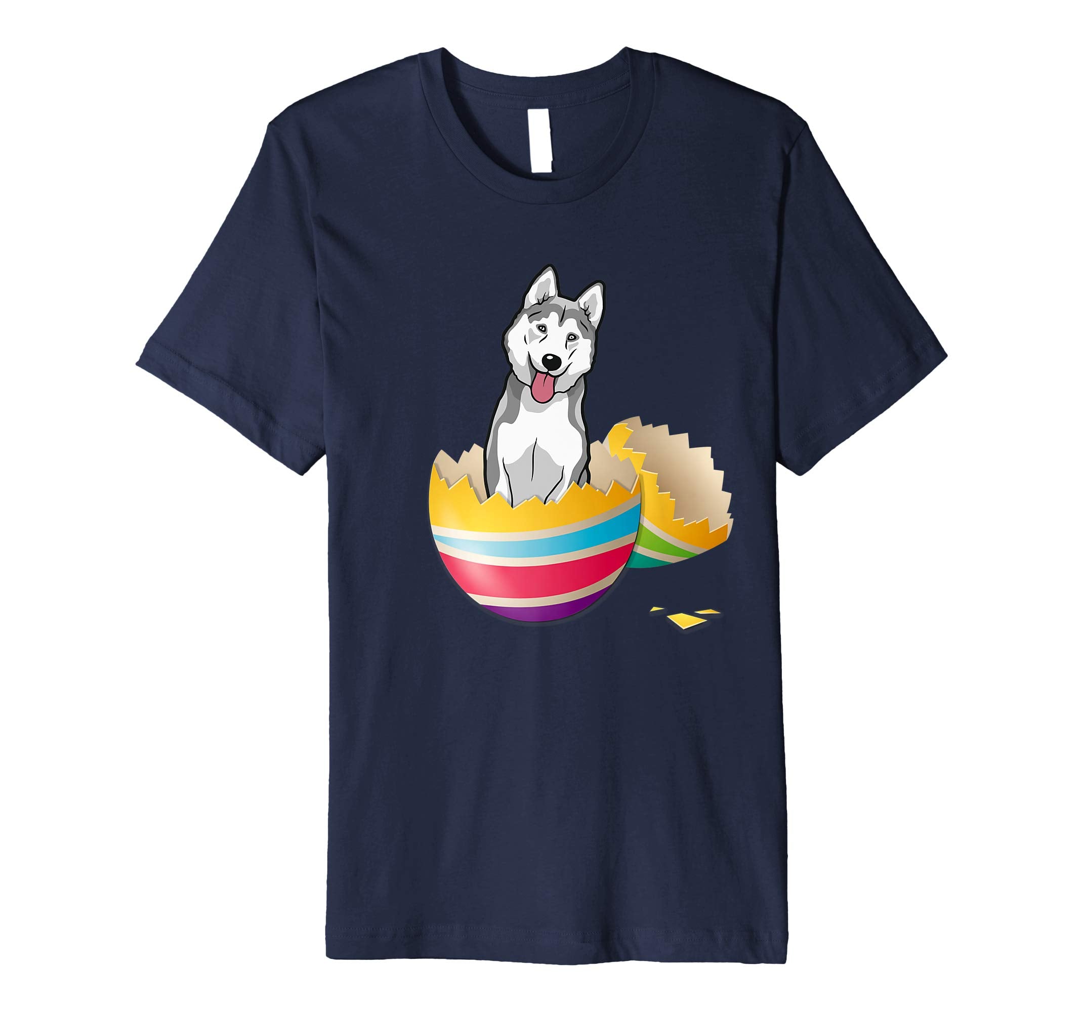 Husky Hatching From Easter Egg Easter Day Shirt