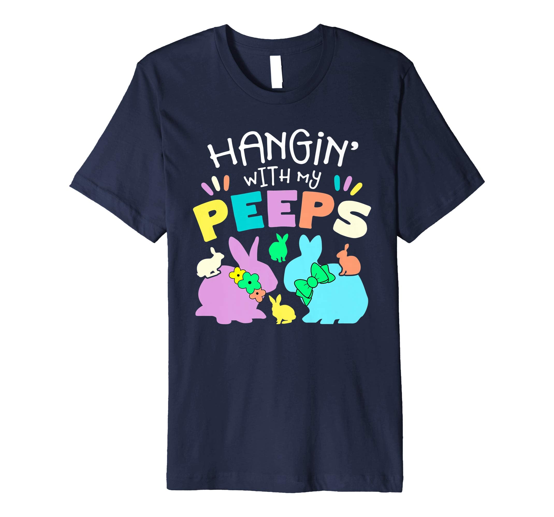 Hanging With My Peeps Happy Easter Kids Boys Girls T Shirt