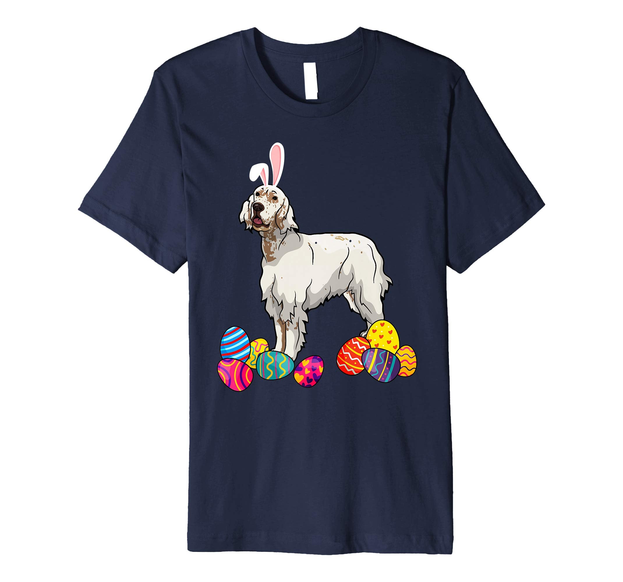 English Setter Bunny Ear With Egg Easter Easter Day Shirt
