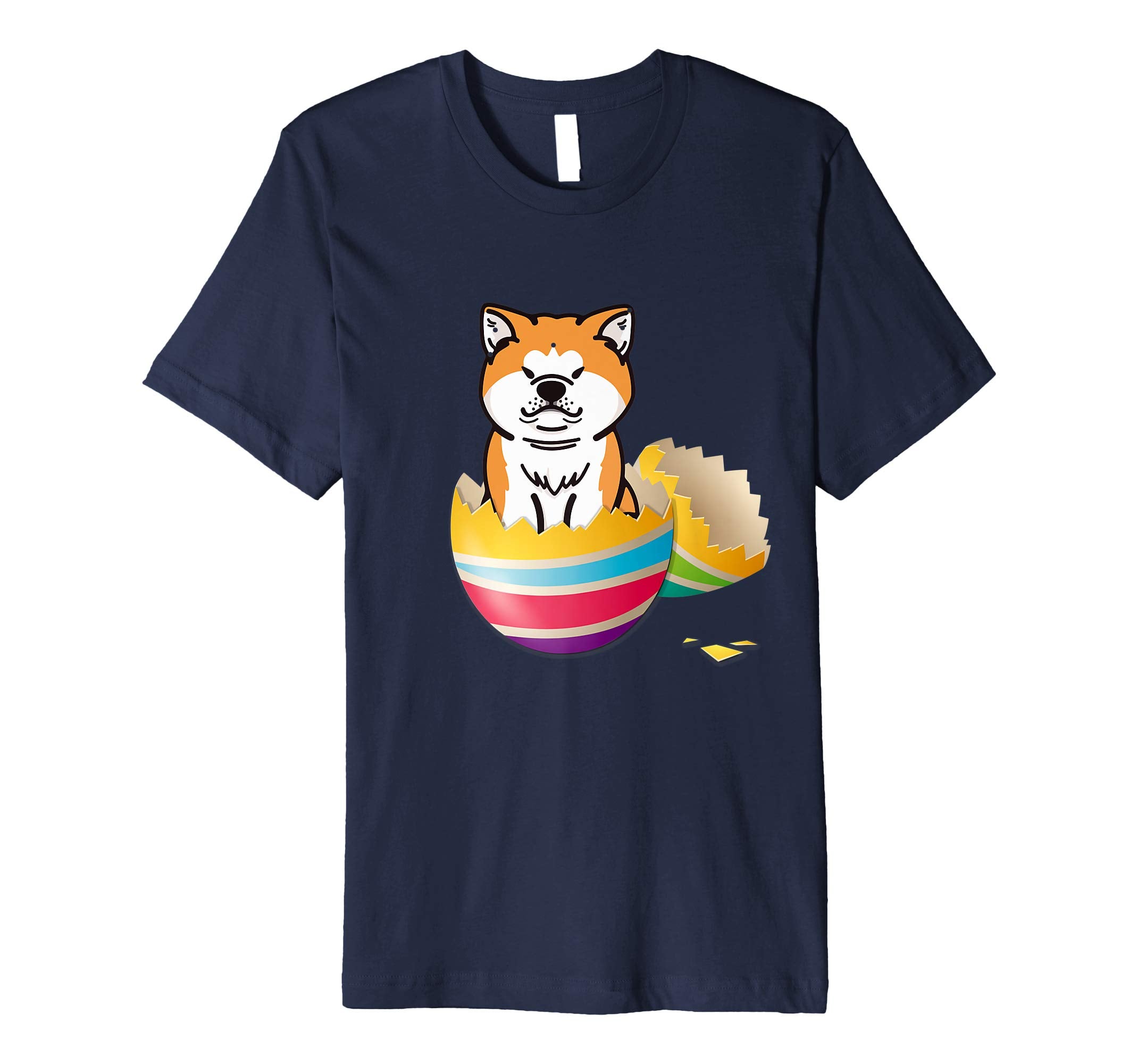 Akita Hatching From Easter Egg Easter Day Shirt