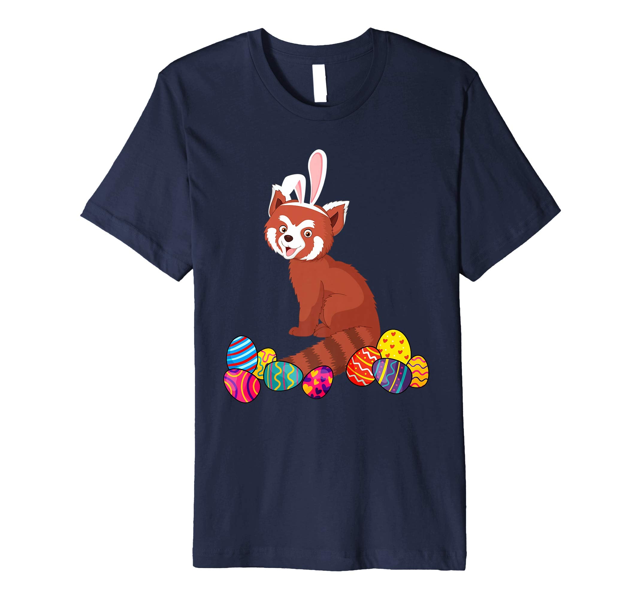 Red Panda Bunny Ear With Egg Easter Easter Day Shirt