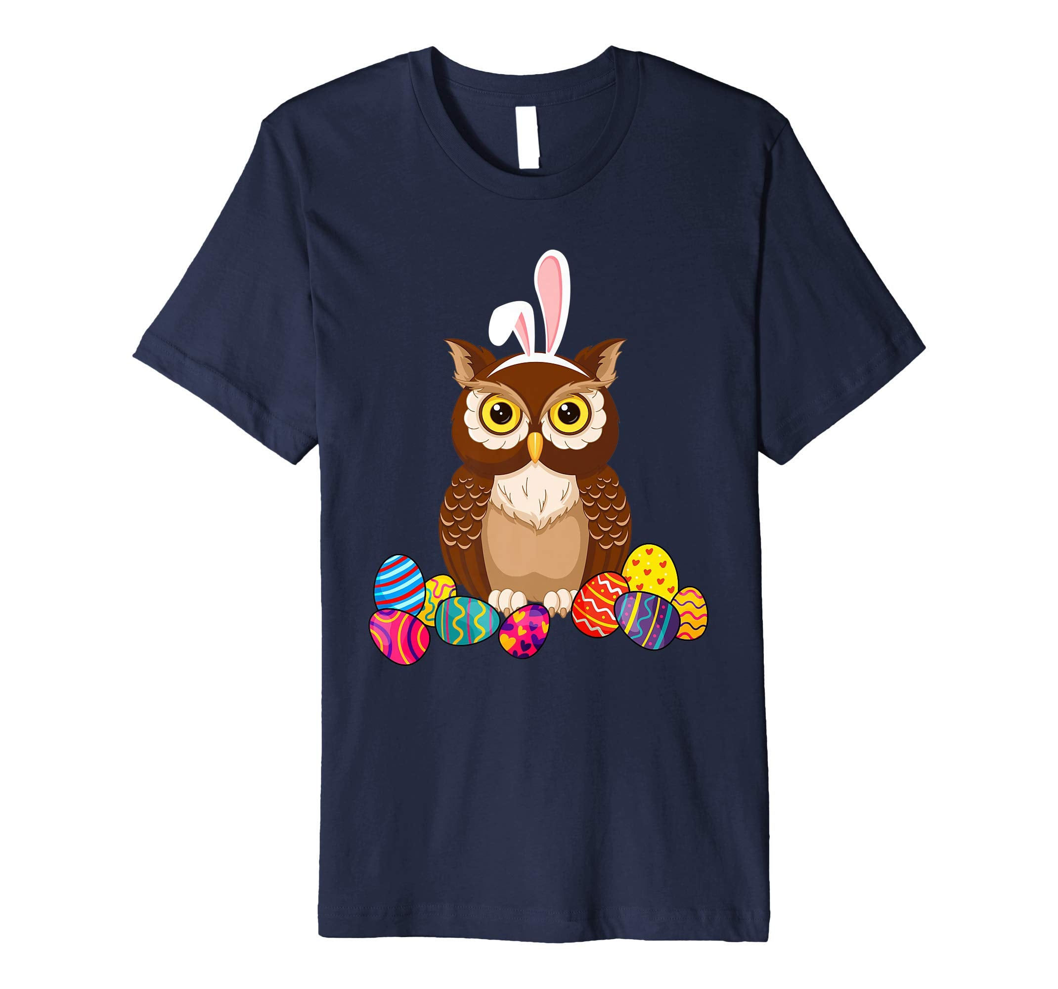 Owl Bunny Ear With Egg Easter Easter Day Shirt