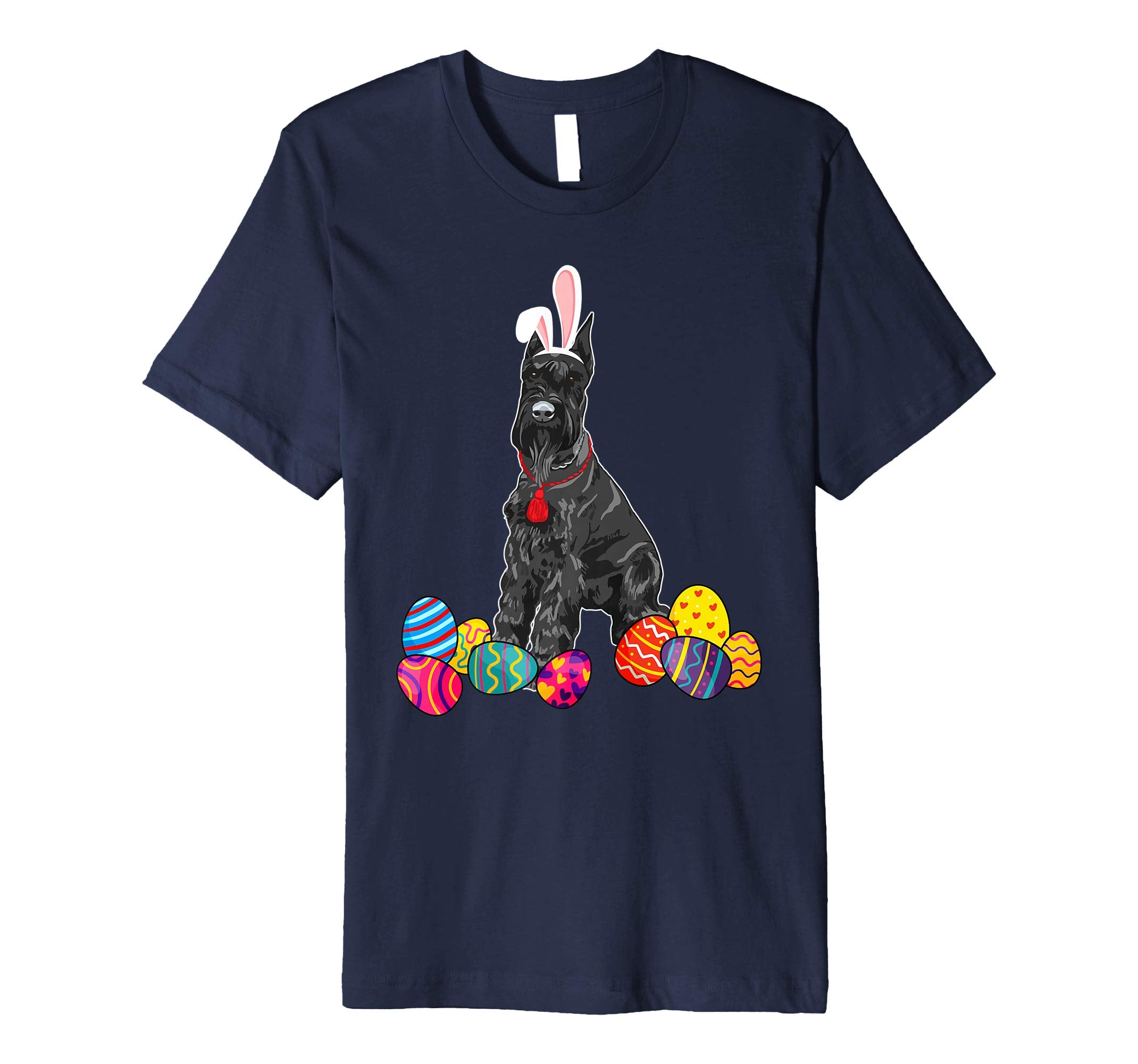 Giant Schnauzer Bunny Ear With Egg Easter Easter Day Shirt