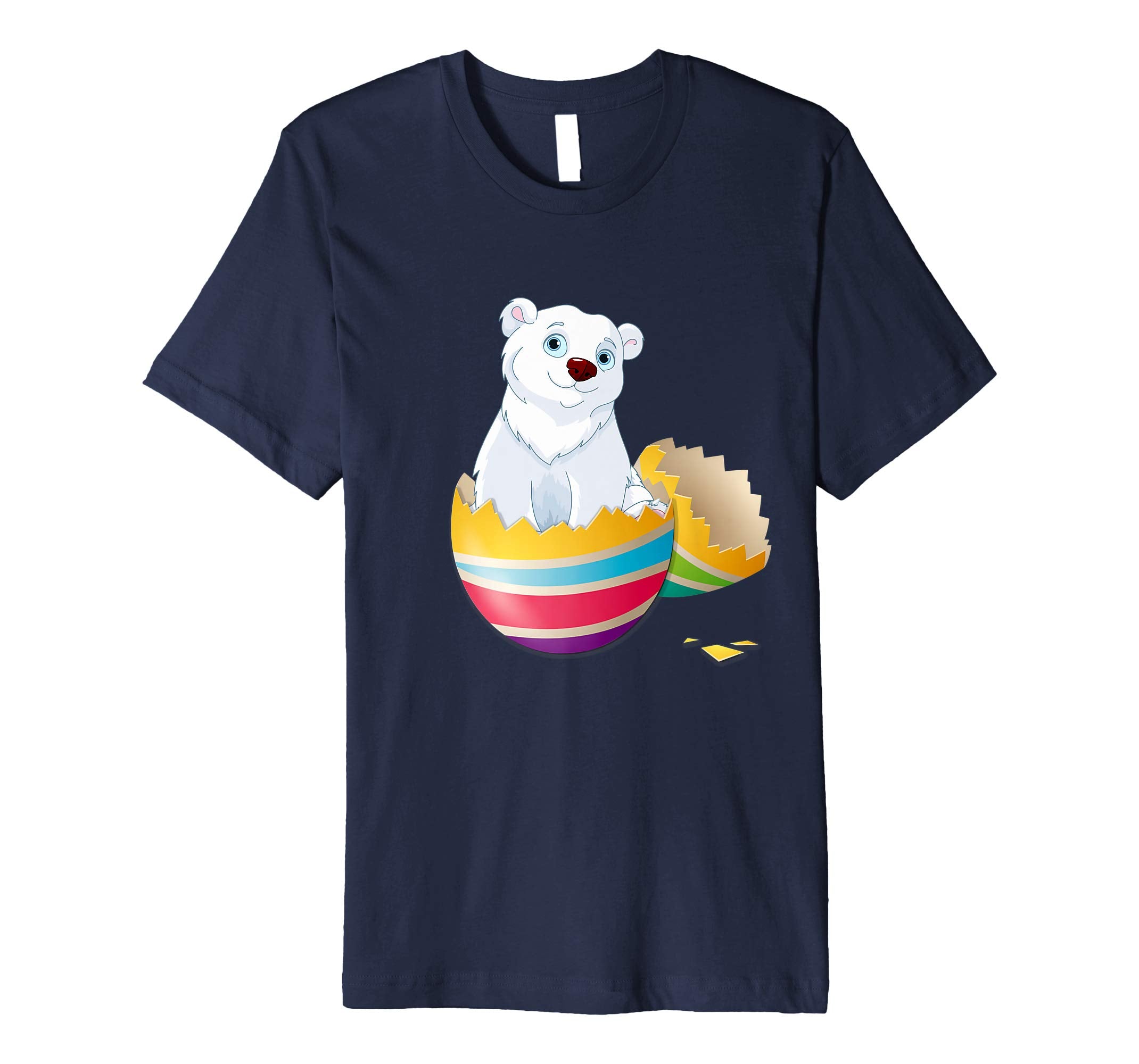 Baby Polar Bear Hatching From Easter Egg Easter Day Shirt