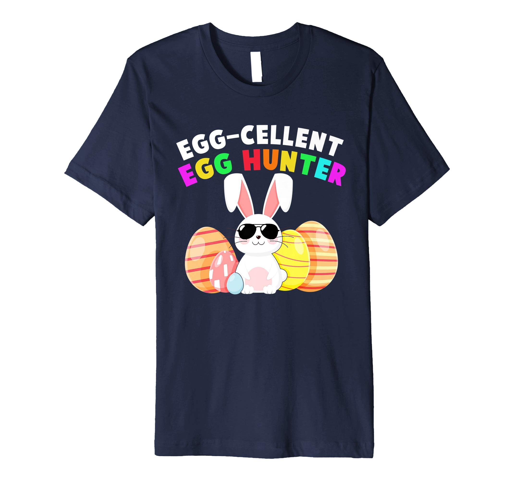 Egg-cellent Egg Hunter Easter T-Shirt Boys Girls Bunny Gift