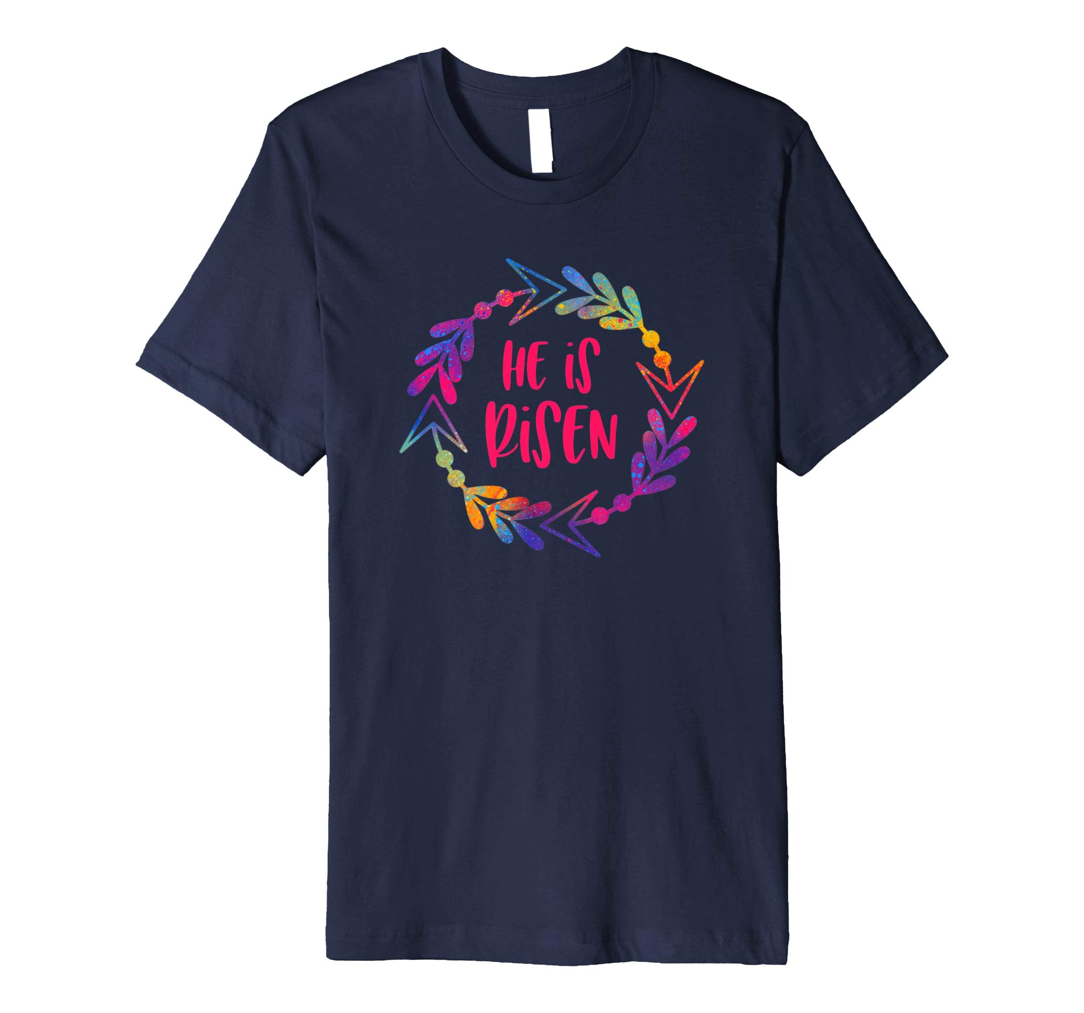 Christian Easter Shirt Bright Inspirational He Is Risen