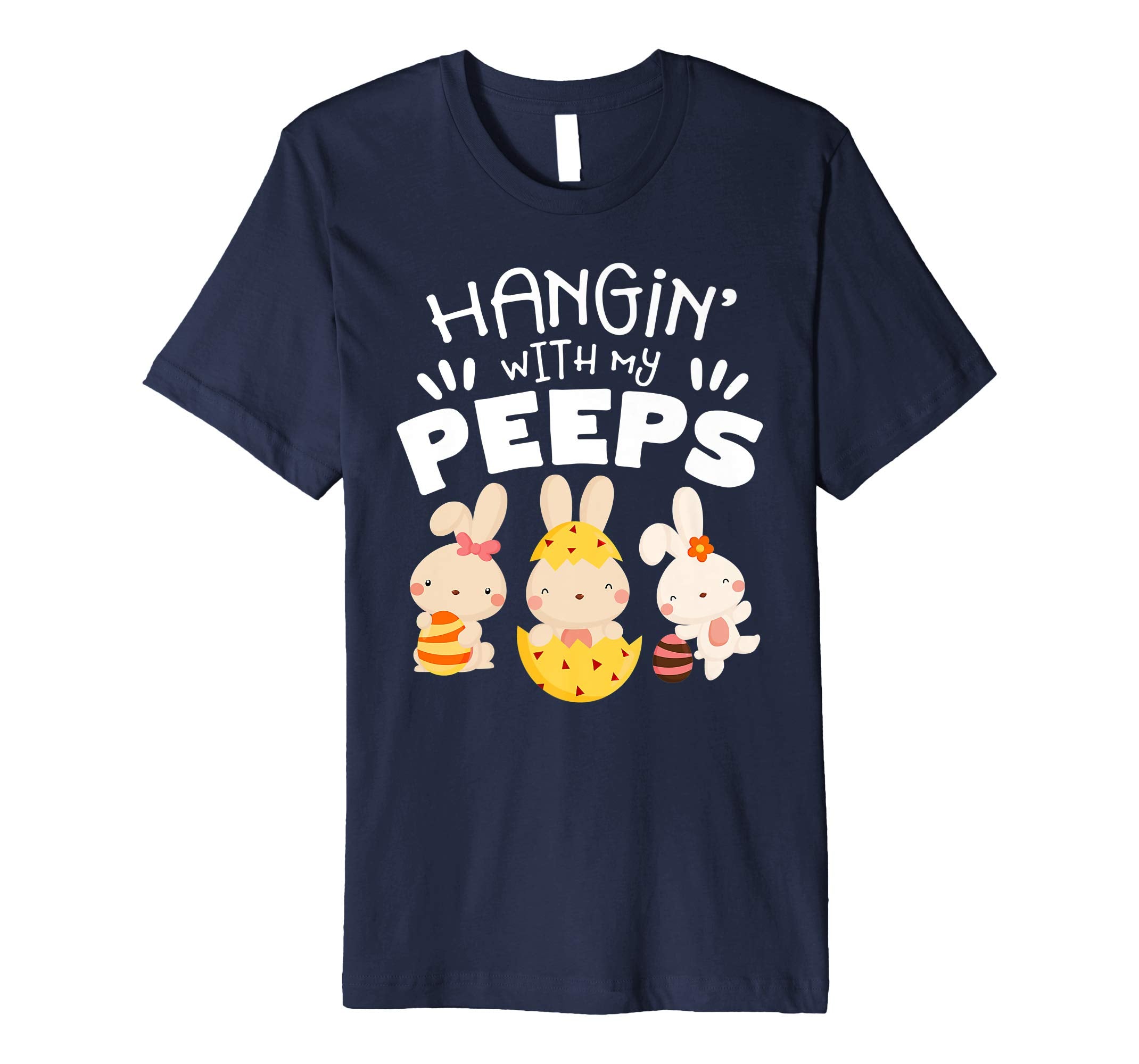 Hanging With My Peeps Happy Easter Kids Boys Girls T Shirt