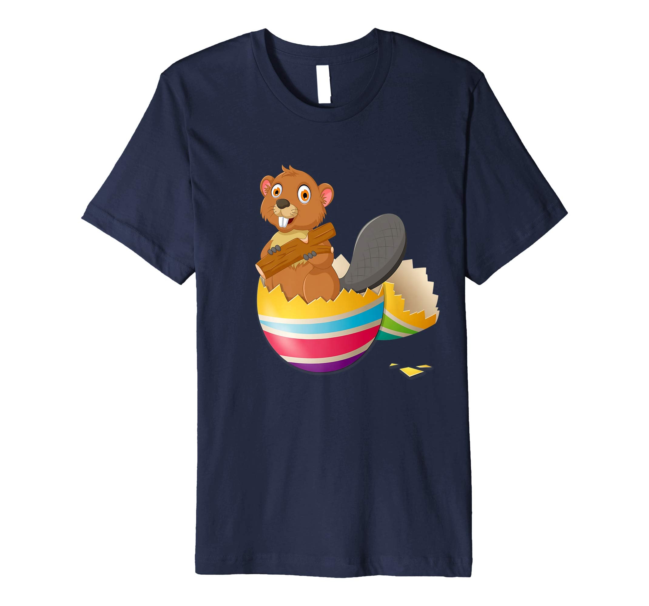 Baby Beaver Hatching From Easter Egg Easter Day Shirt
