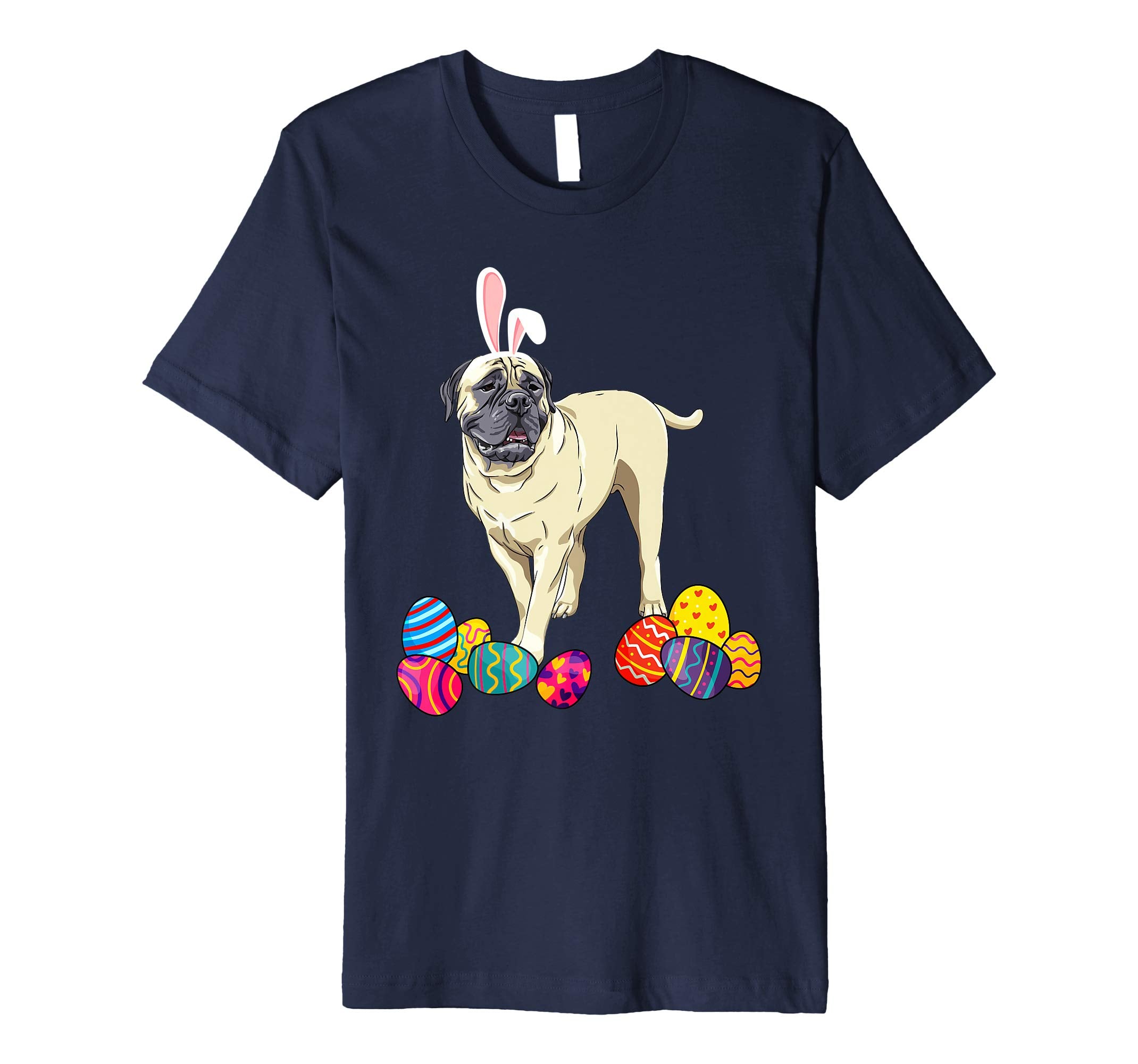 Bullmastiff Bunny Ear With Egg Easter Easter Day Shirt